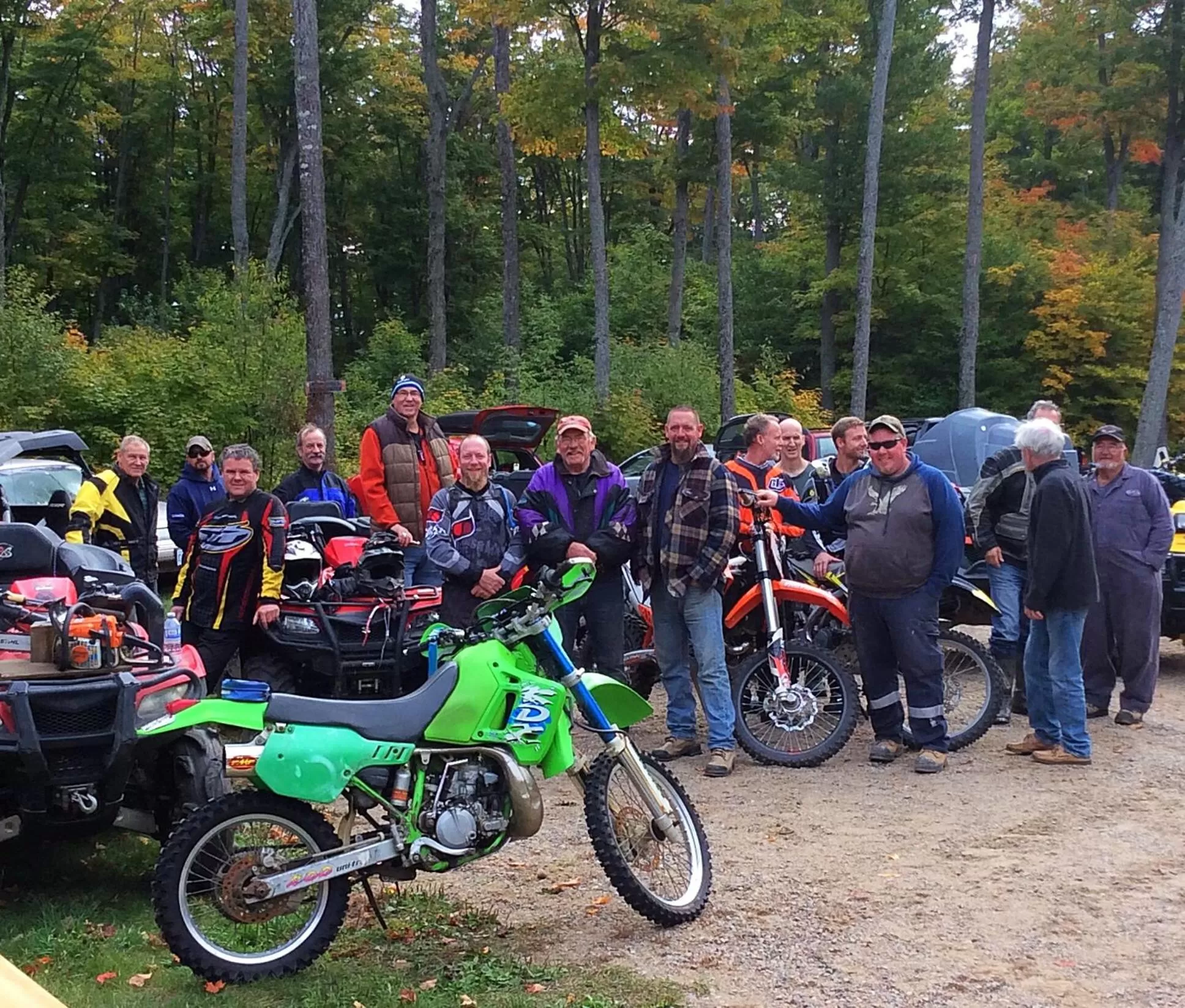 group of guests in Madawaska Lodge