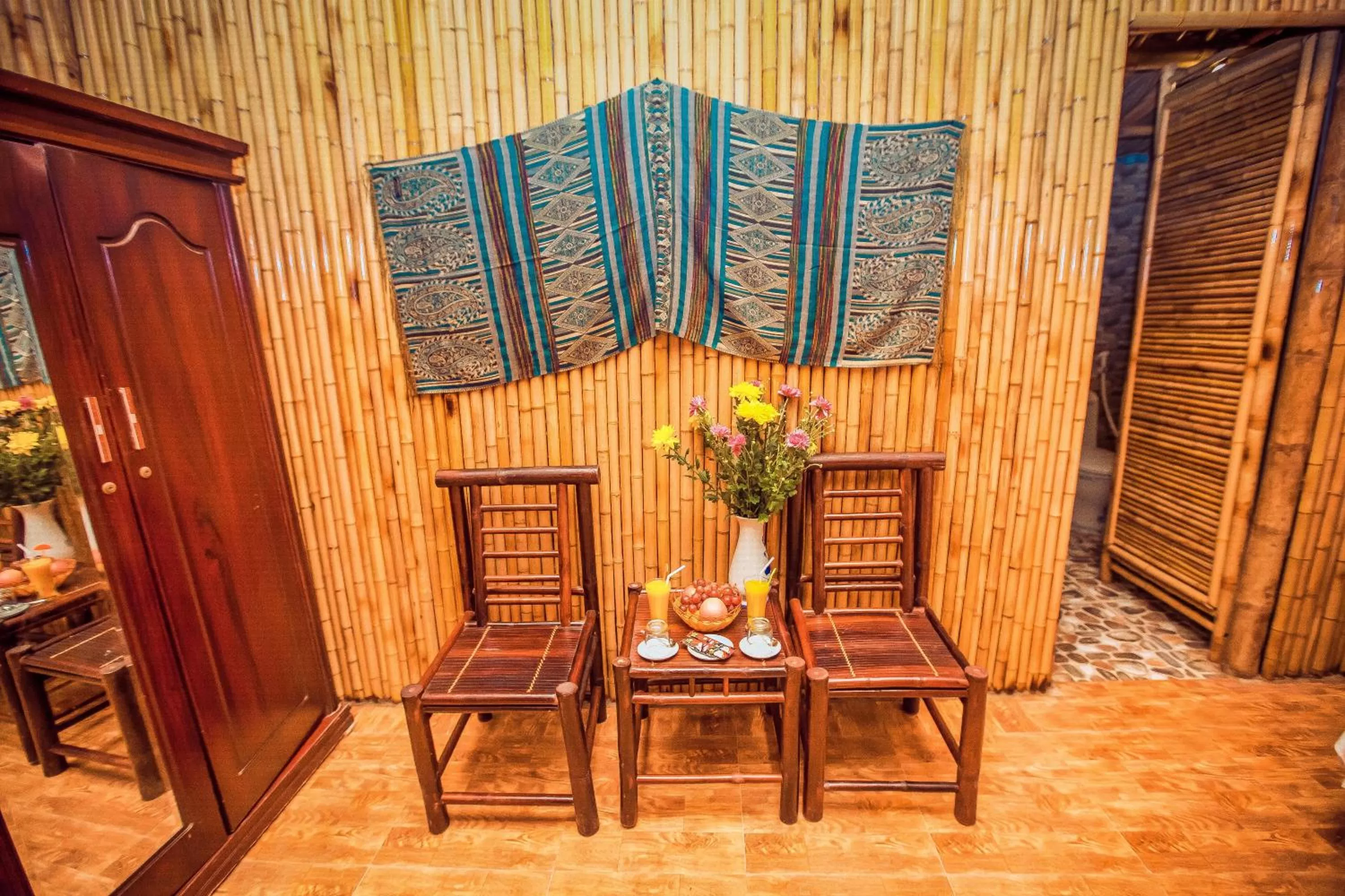 Seating area in Tam Coc Rice Fields Resort