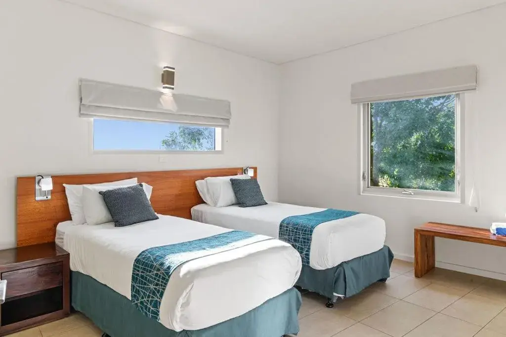 Bed in Mantarays Ningaloo Beach Resort