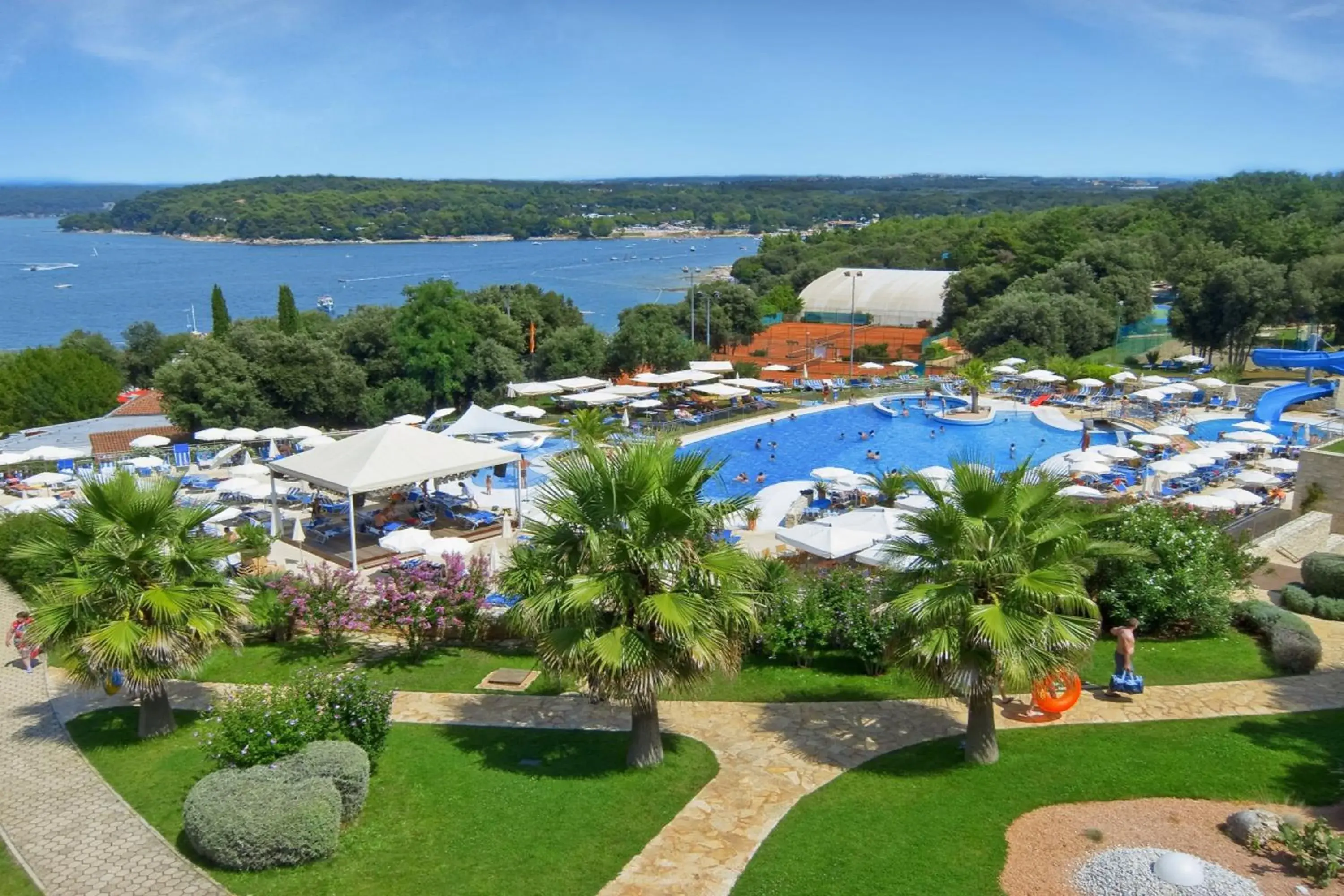 Bird's eye view, Pool View in Valamar Tamaris Resort