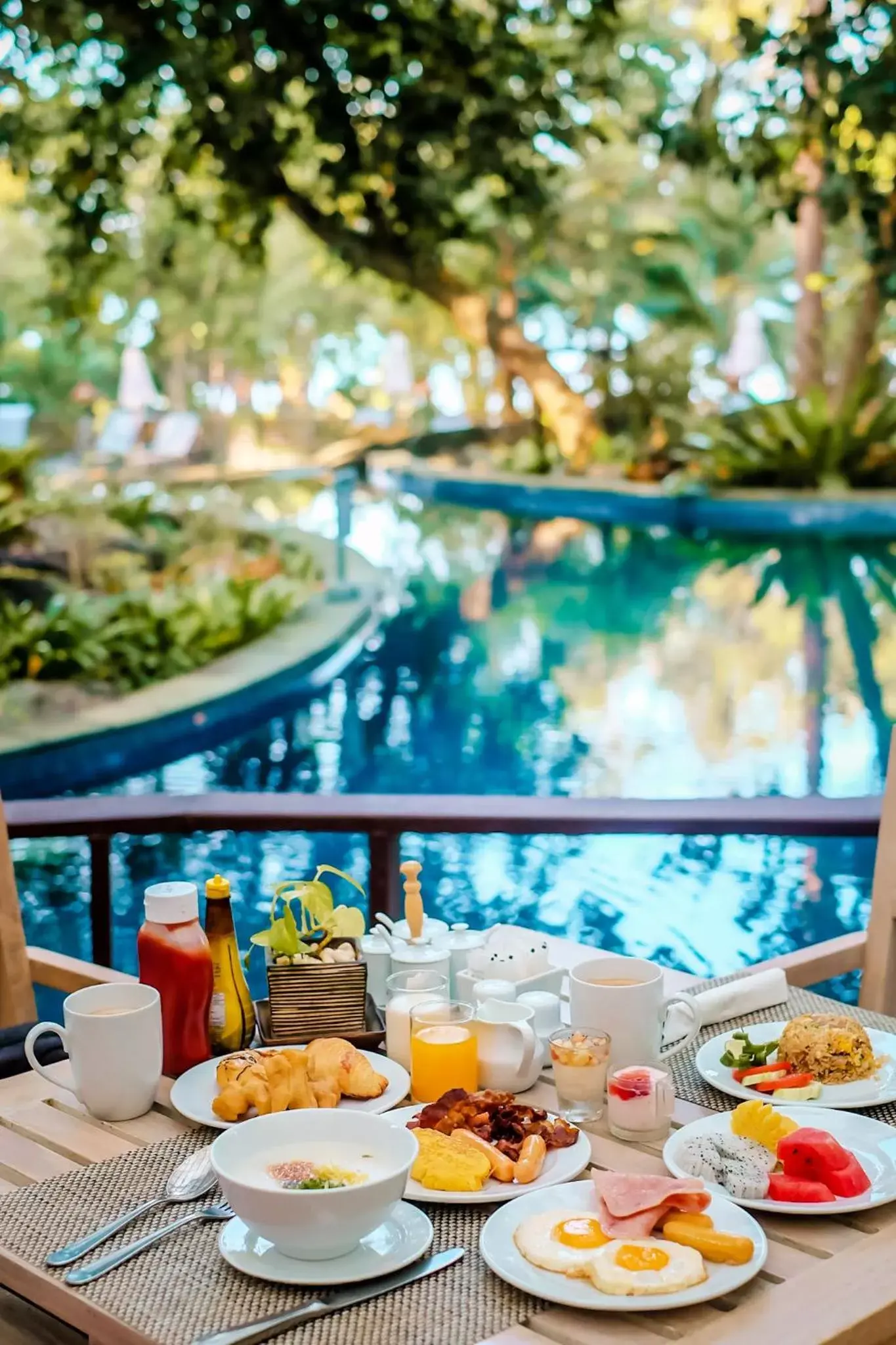 Buffet breakfast in Khaolak Merlin Resort - SHA Extra Plus