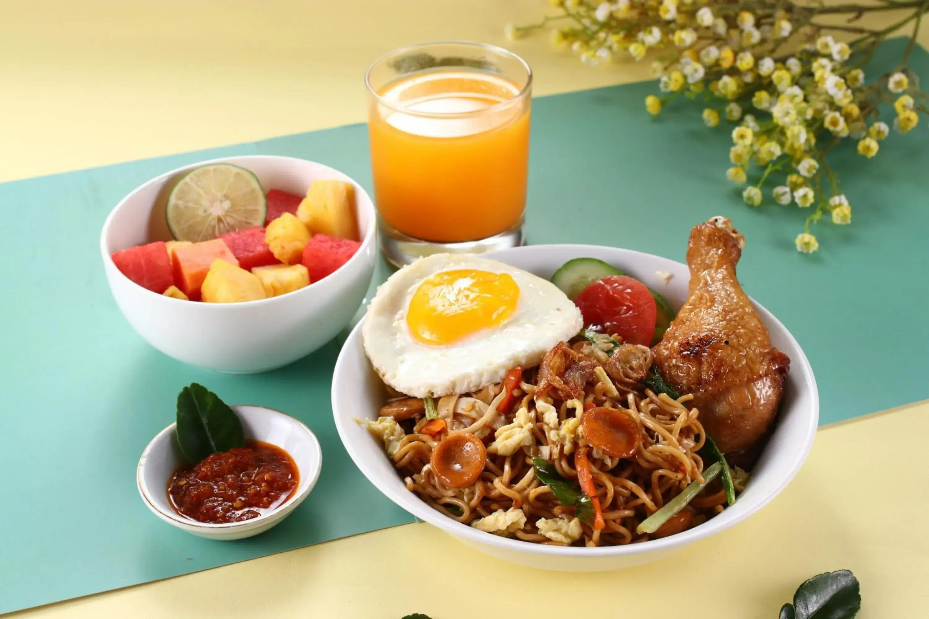 Breakfast in Pop Hotel Stasiun Kota Surabaya