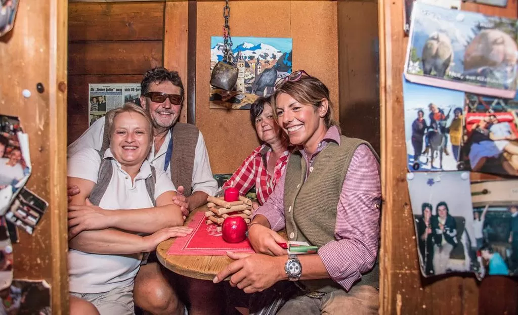 Hocheckhuette On Top of the Kitzbuehel Hahnenkamm Mountain