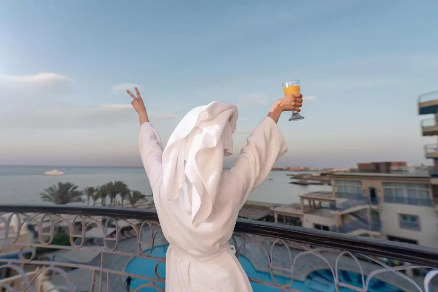 Balcony/Terrace in Sphinx Aqua Park Beach Resort