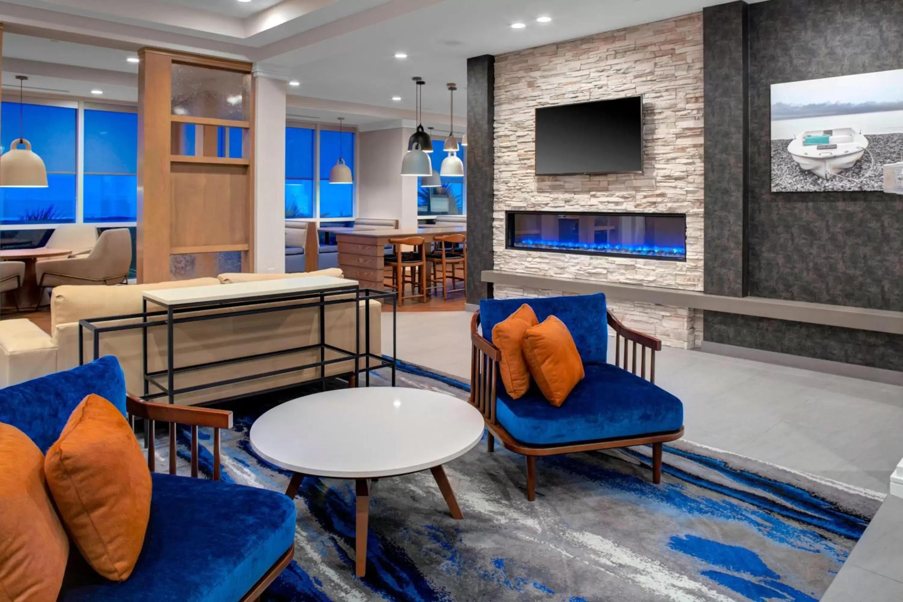 Lobby or reception, Seating Area in Fairfield Inn & Suites by Marriott Virginia Beach Oceanfront