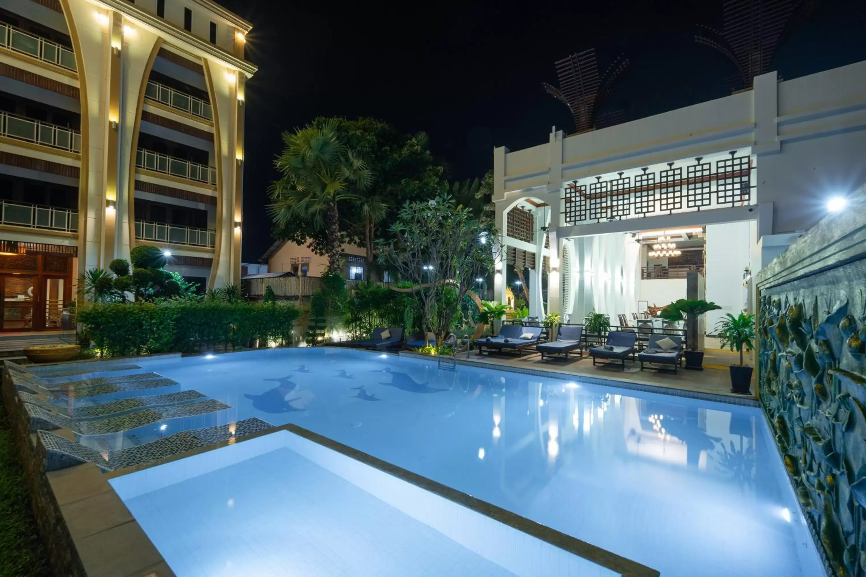 Swimming Pool in The Night Hotel