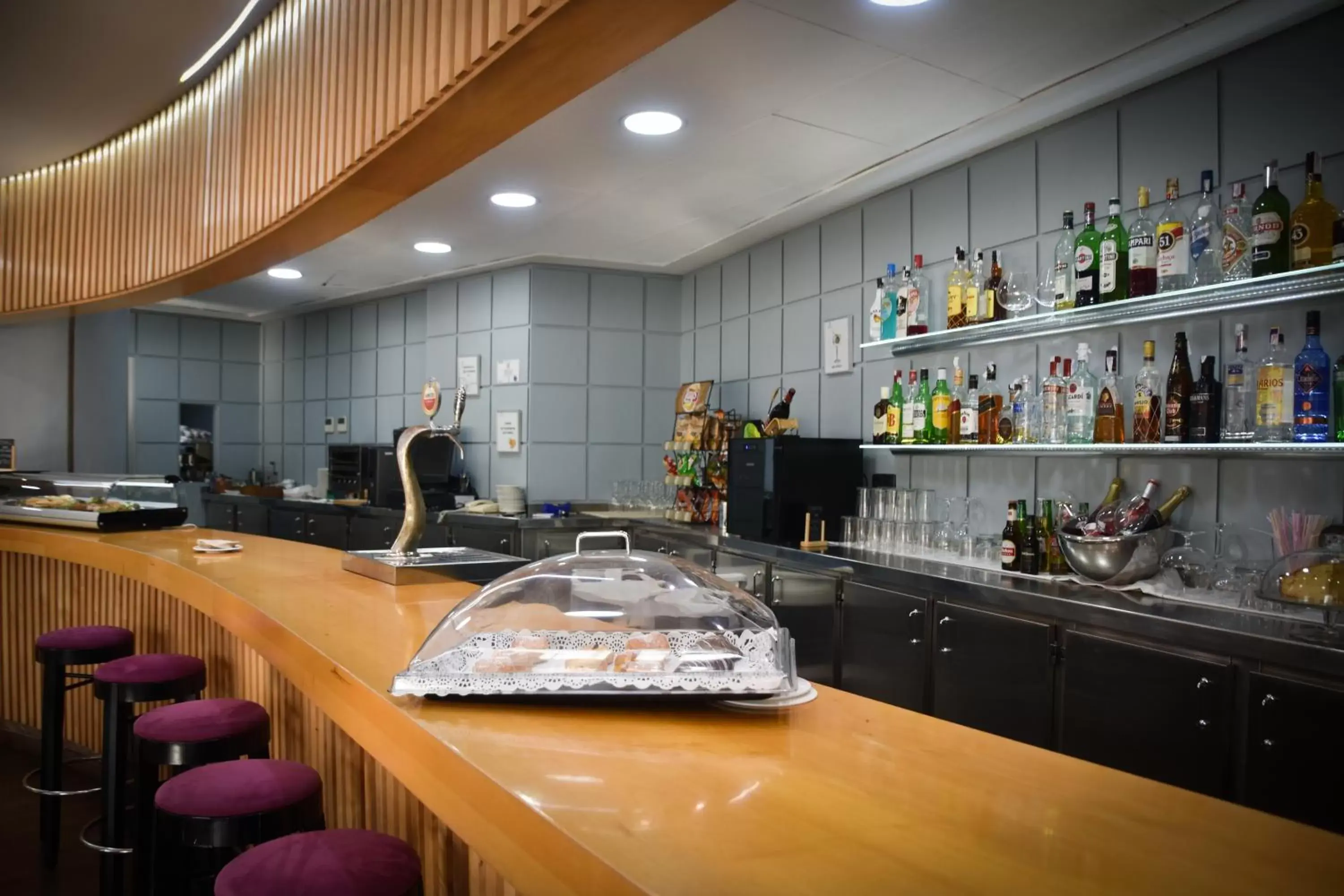 Lounge or bar, Kitchen/Kitchenette in Senator Parque Central Hotel