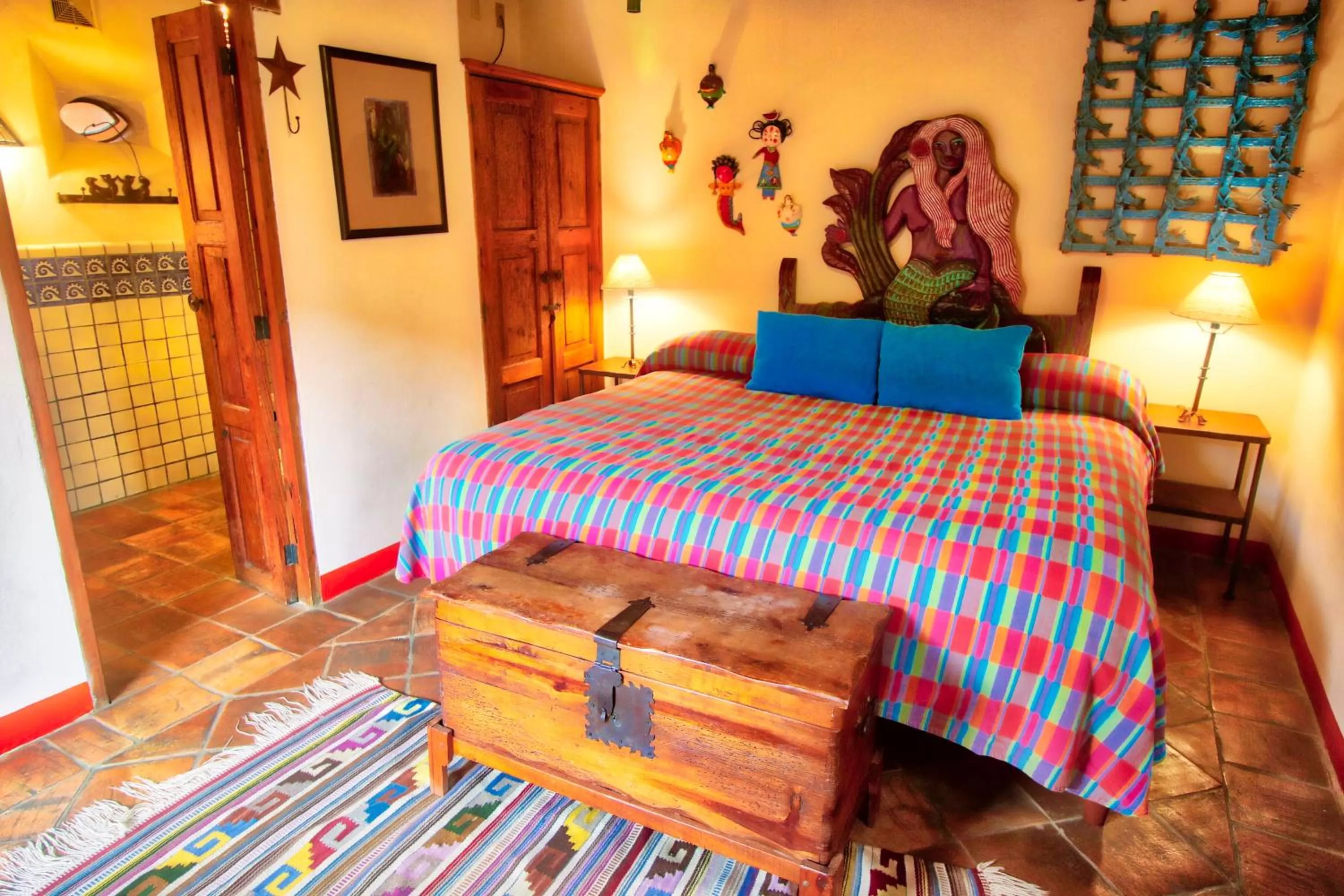 Bedroom, Bed in Hotel Casa Encantada