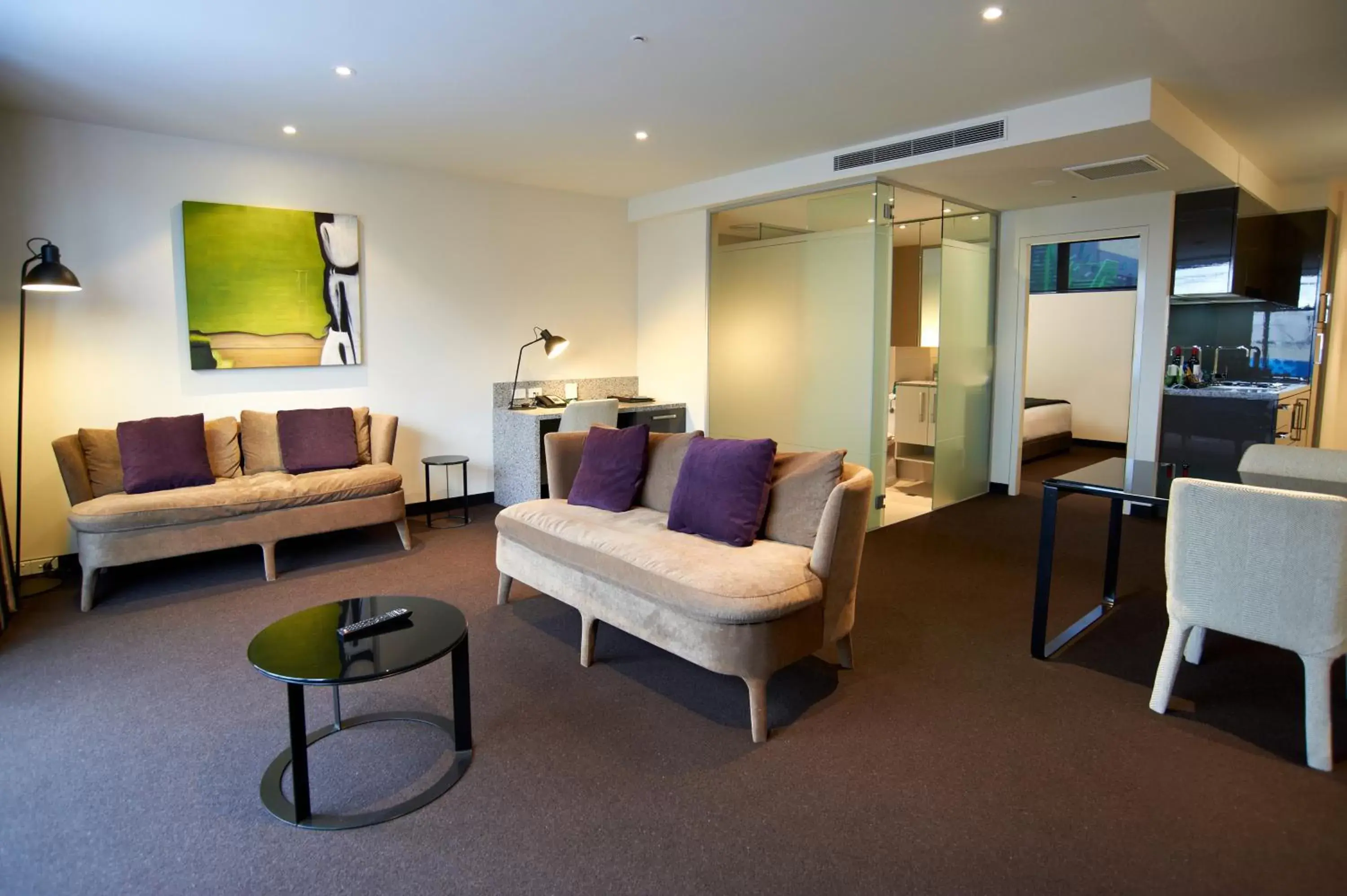 Seating Area in Corporate Living Accommodation Hawthorn