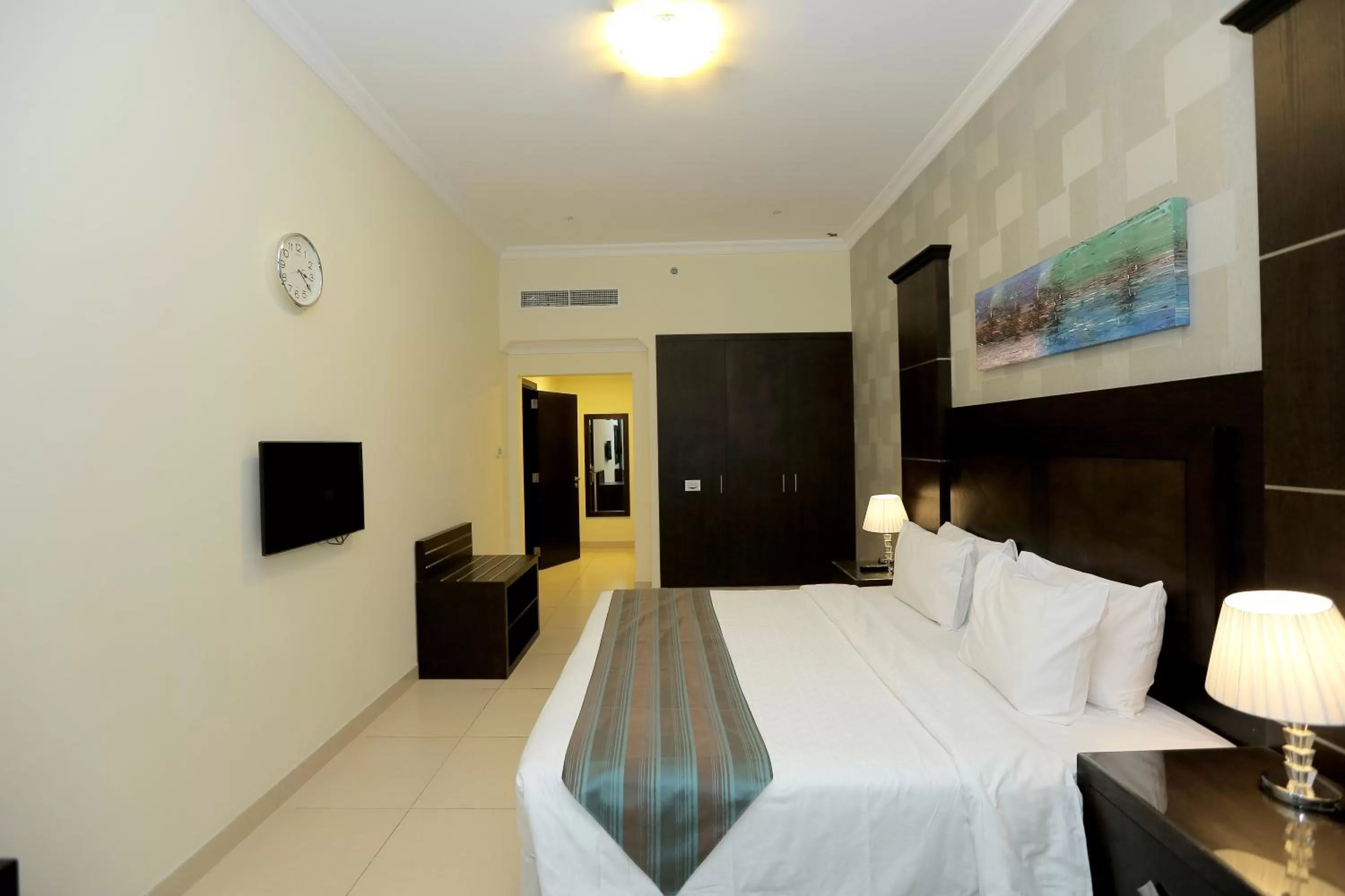 Bed in Ivory Grand Hotel Apartments