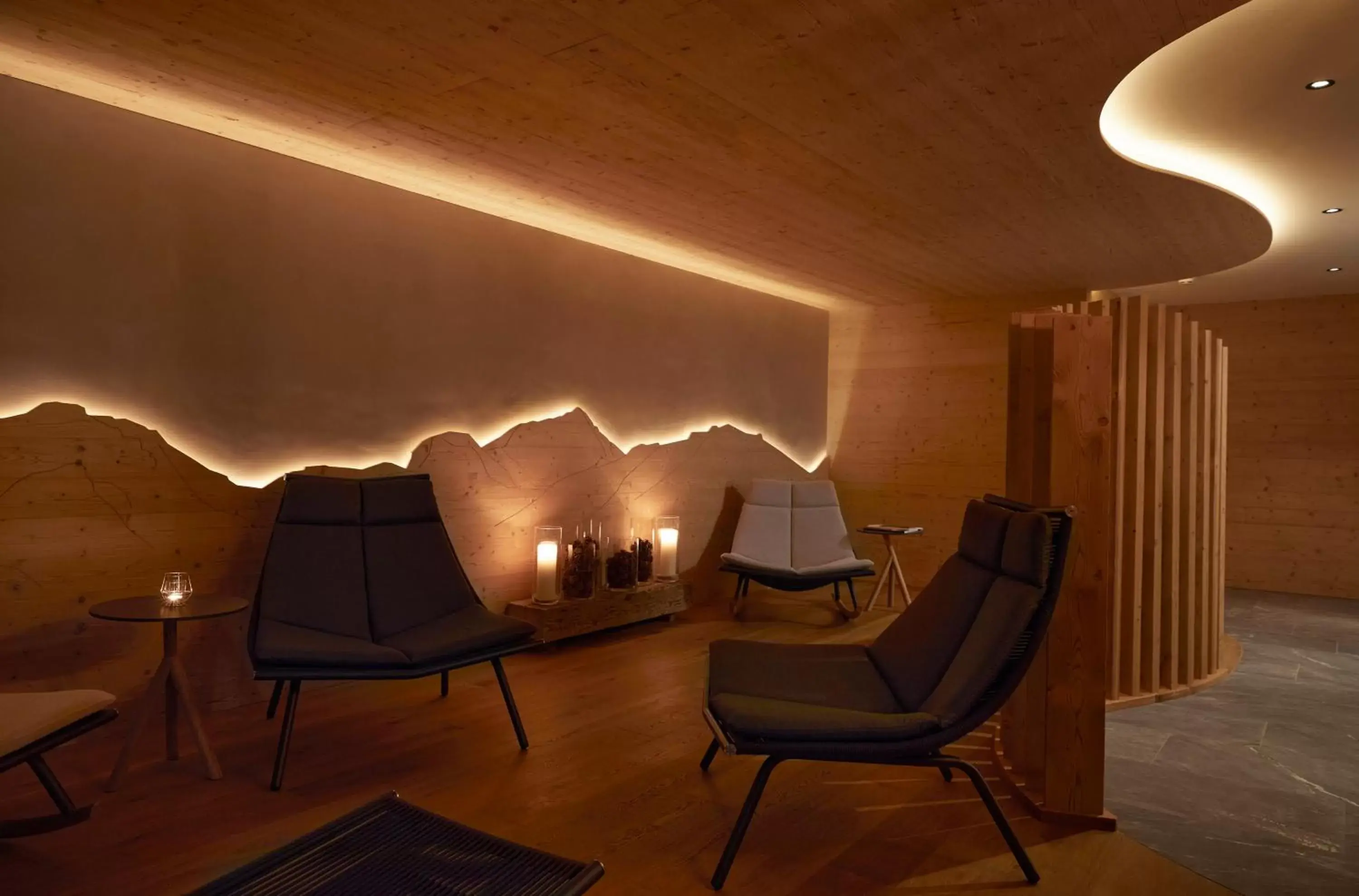 Sauna, Seating Area in Hotel Alpenland