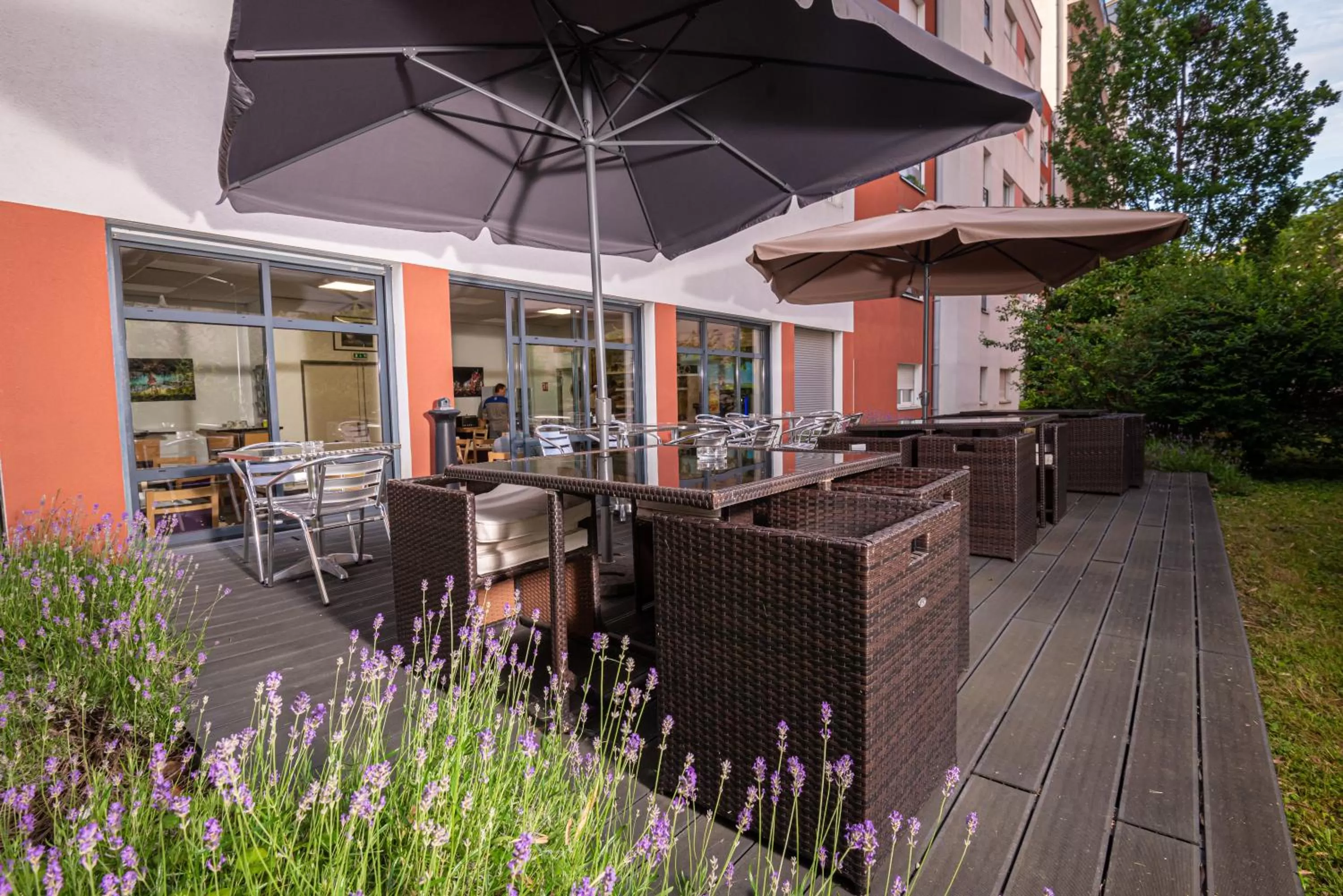 Patio in Apparthotel Privilodges Lyon Lumière