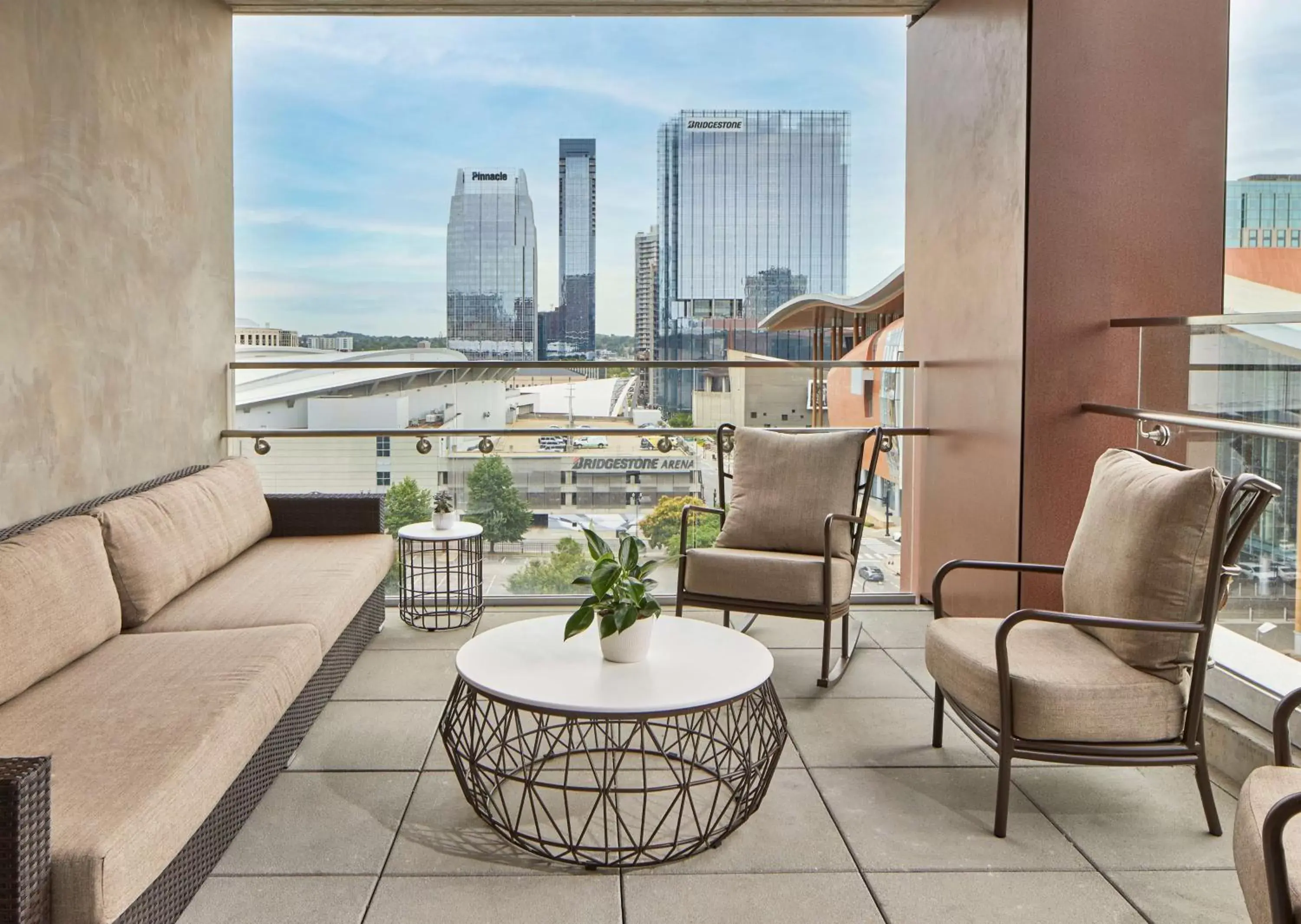 View (from property/room), Seating Area in Embassy Suites by Hilton Nashville Downtown