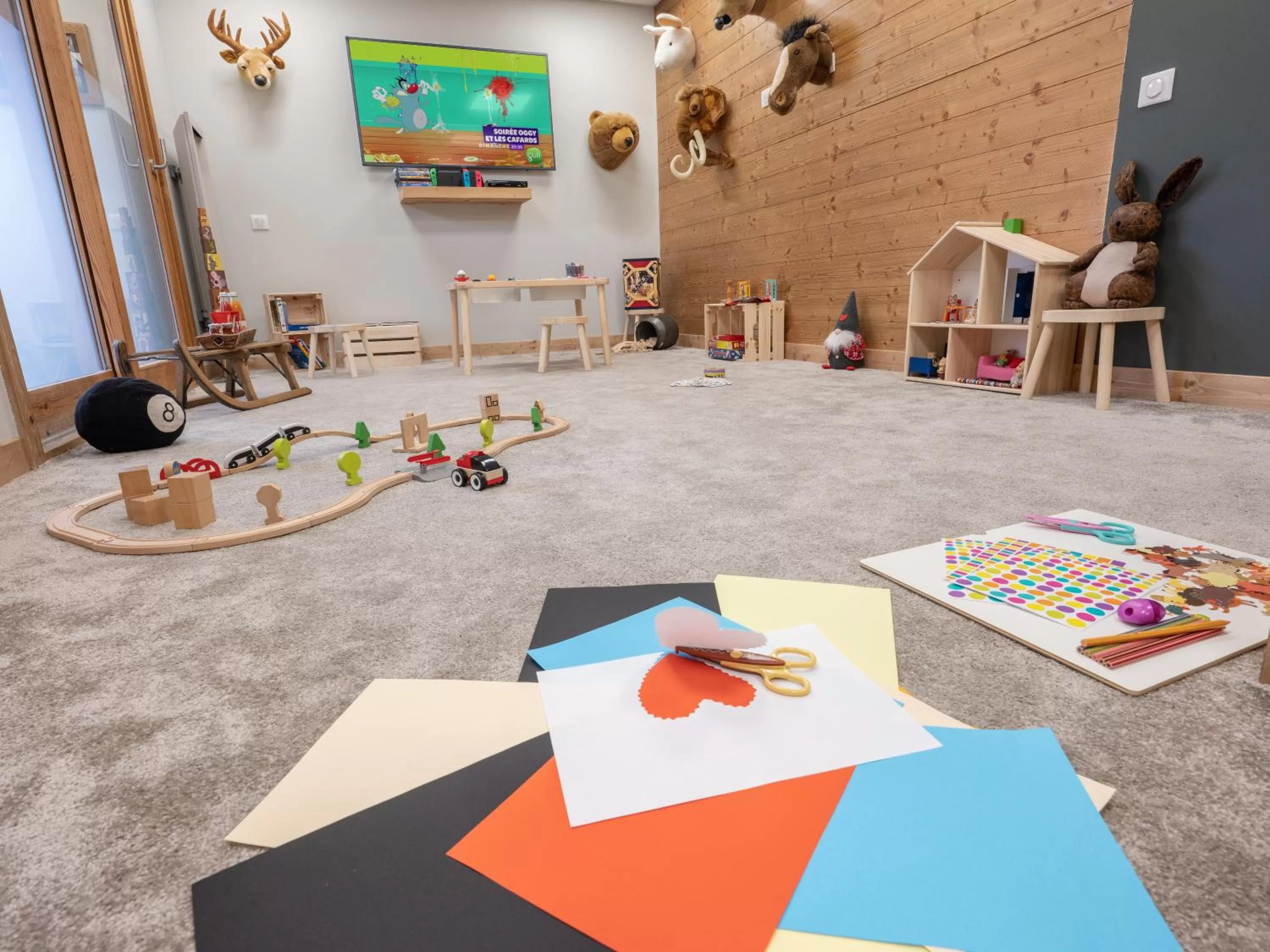 Children play ground in Les Loges Blanches Megève