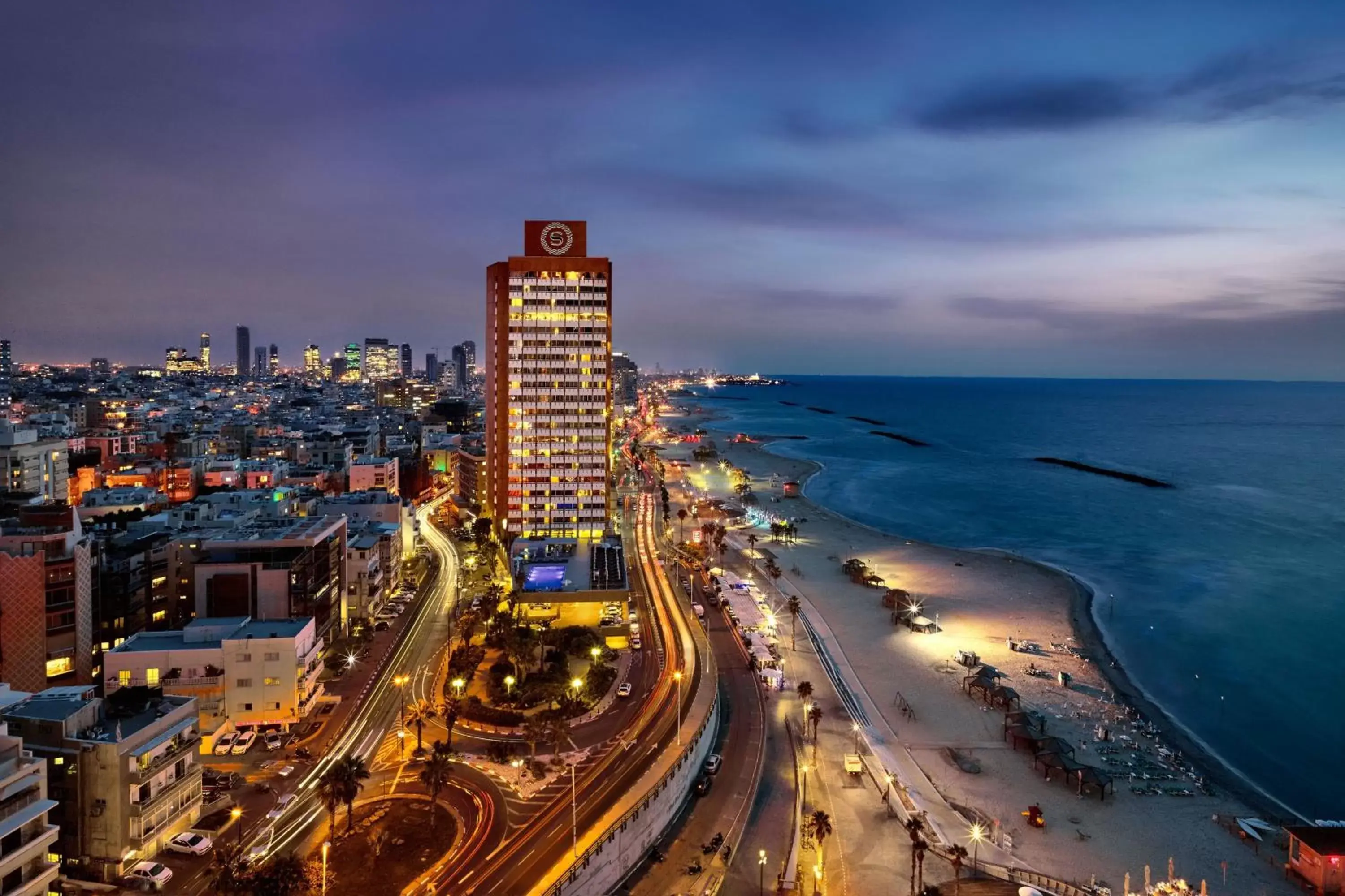 Property building, Bird's-eye View in Sheraton Grand Tel Aviv