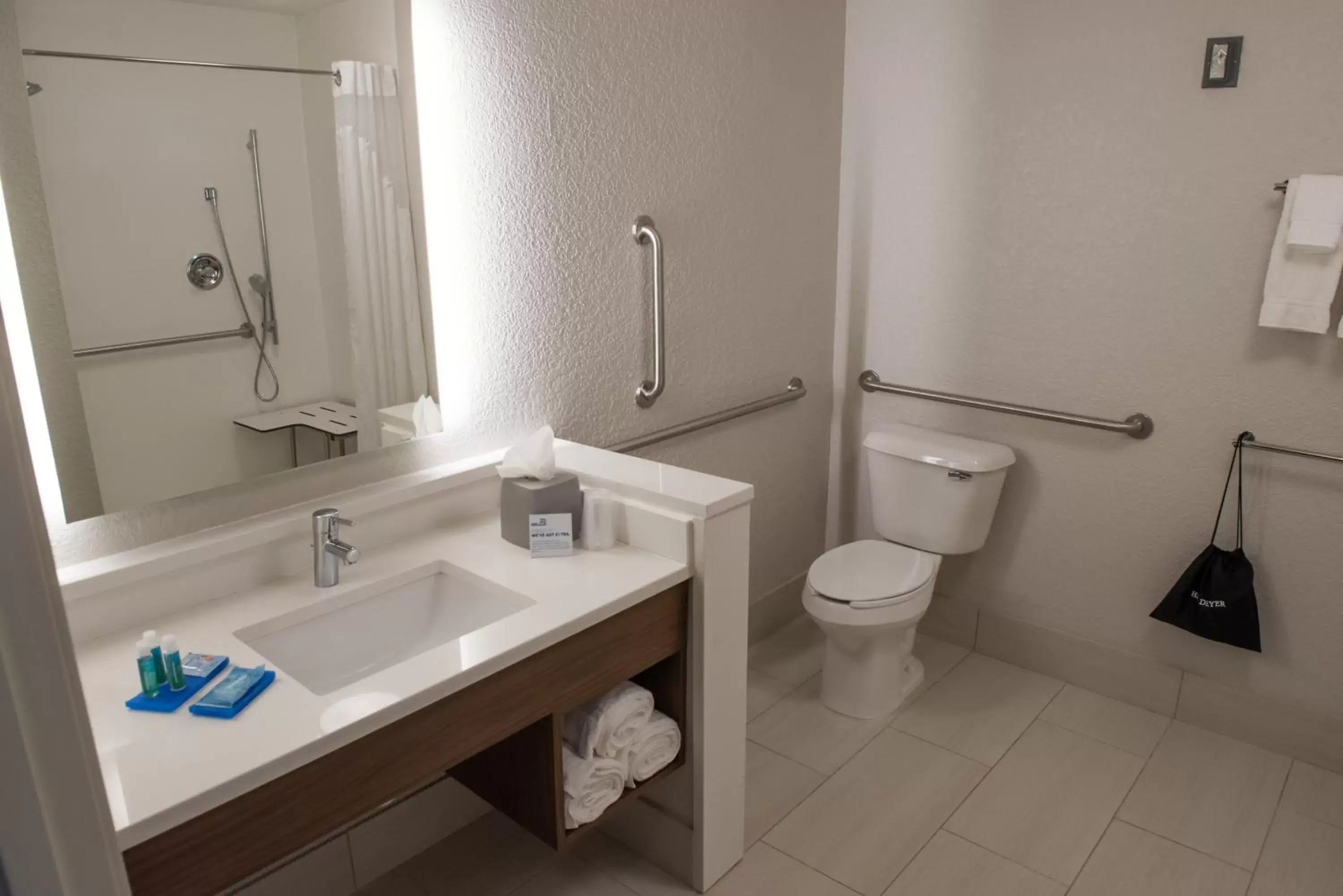 King Room - Hearing Accessible - Roll-in Shower in Holiday Inn Express & Suites - Merrillville, an IHG Hotel King Room - Hearing Accessible - Roll-in Shower in Holiday Inn Express & Suites - Merrillville, an IHG Hotel