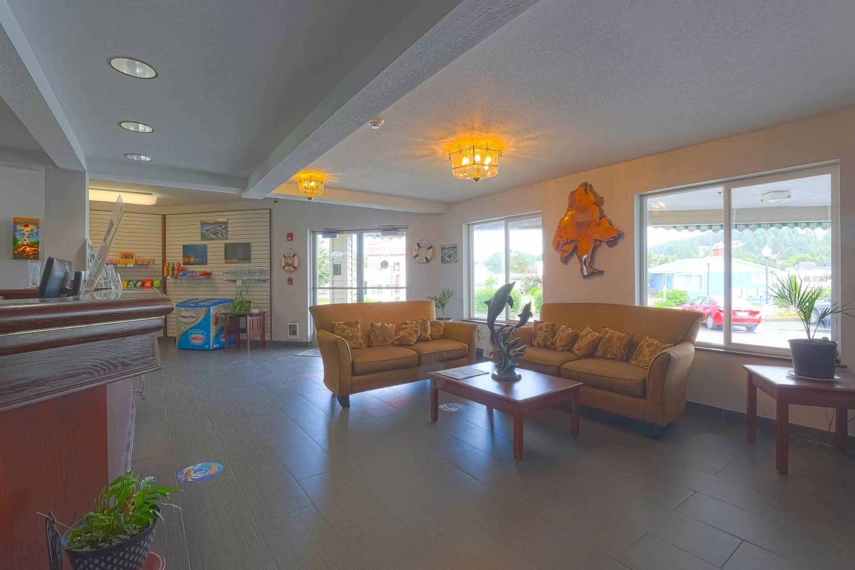 Lobby or reception, Lobby/Reception in Siletz Bay Beachfront Hotel by OYO Lincoln City