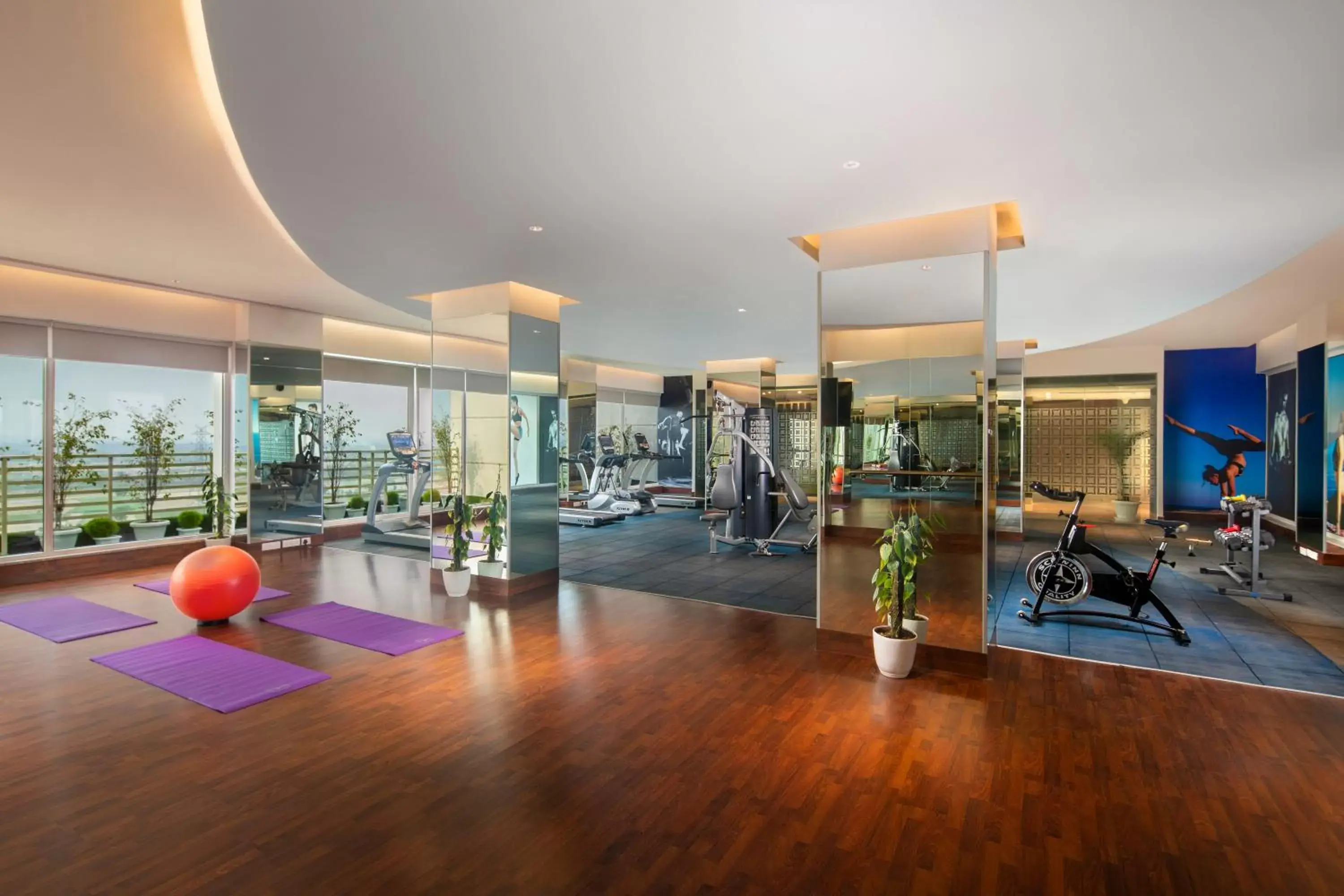 Fitness centre/facilities in Sandal Suites by Lemon Tree Hotels Fitness centre/facilities in Sandal Suites by Lemon Tree Hotels