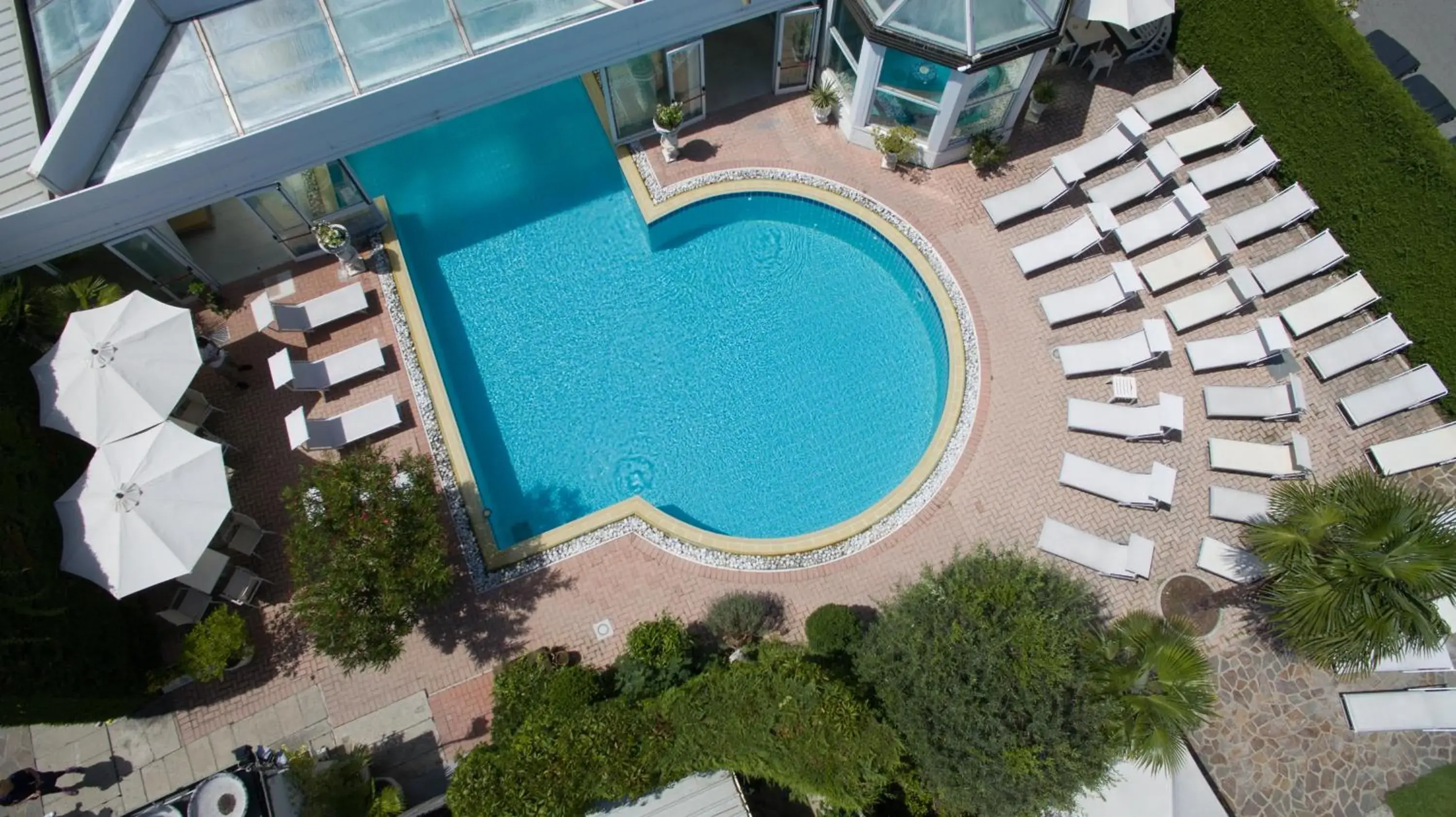 Bird's eye view, Pool View in Hotel Terme Principe