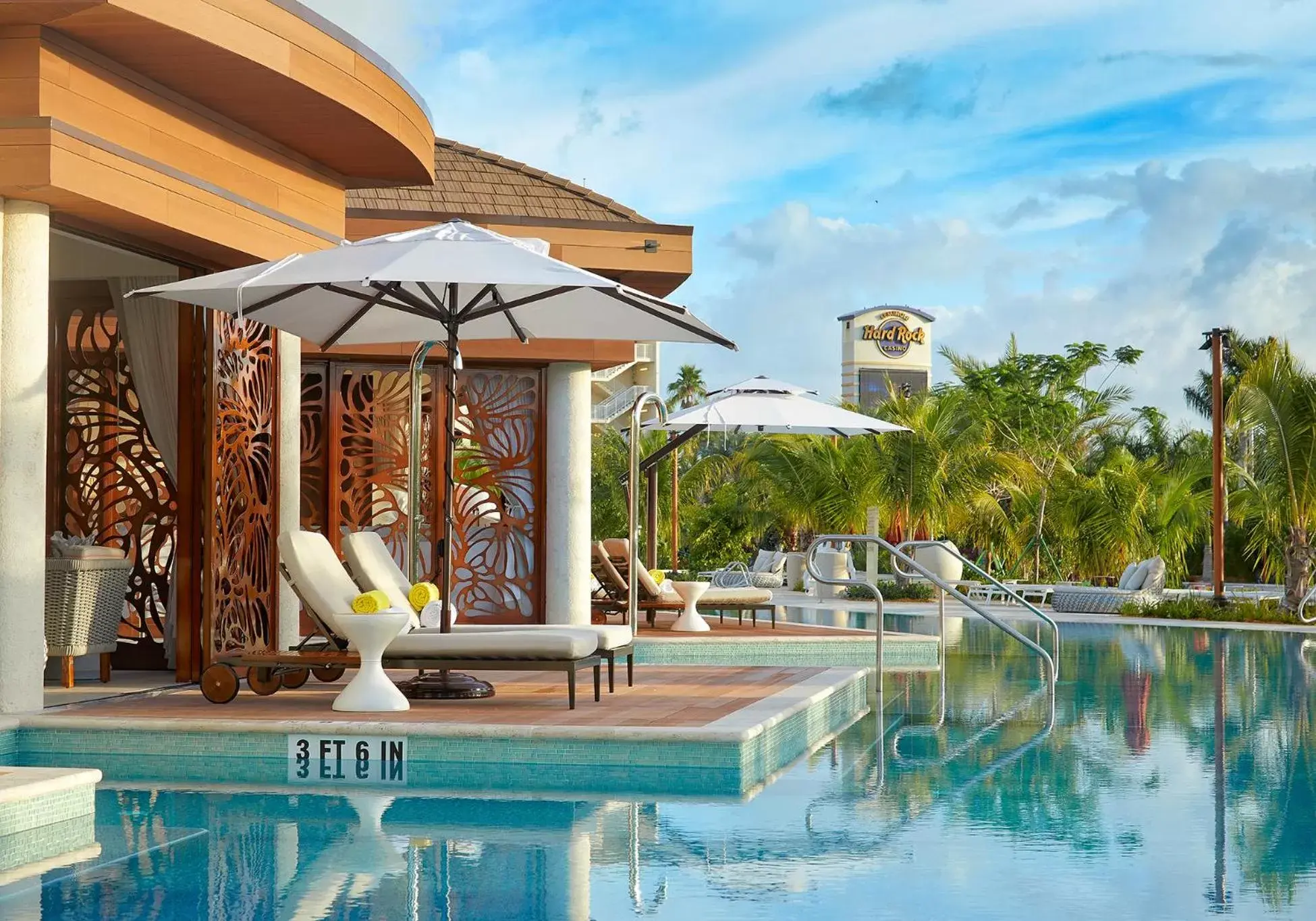 Swimming Pool in The Guitar Hotel at Seminole Hard Rock Hotel & Casino