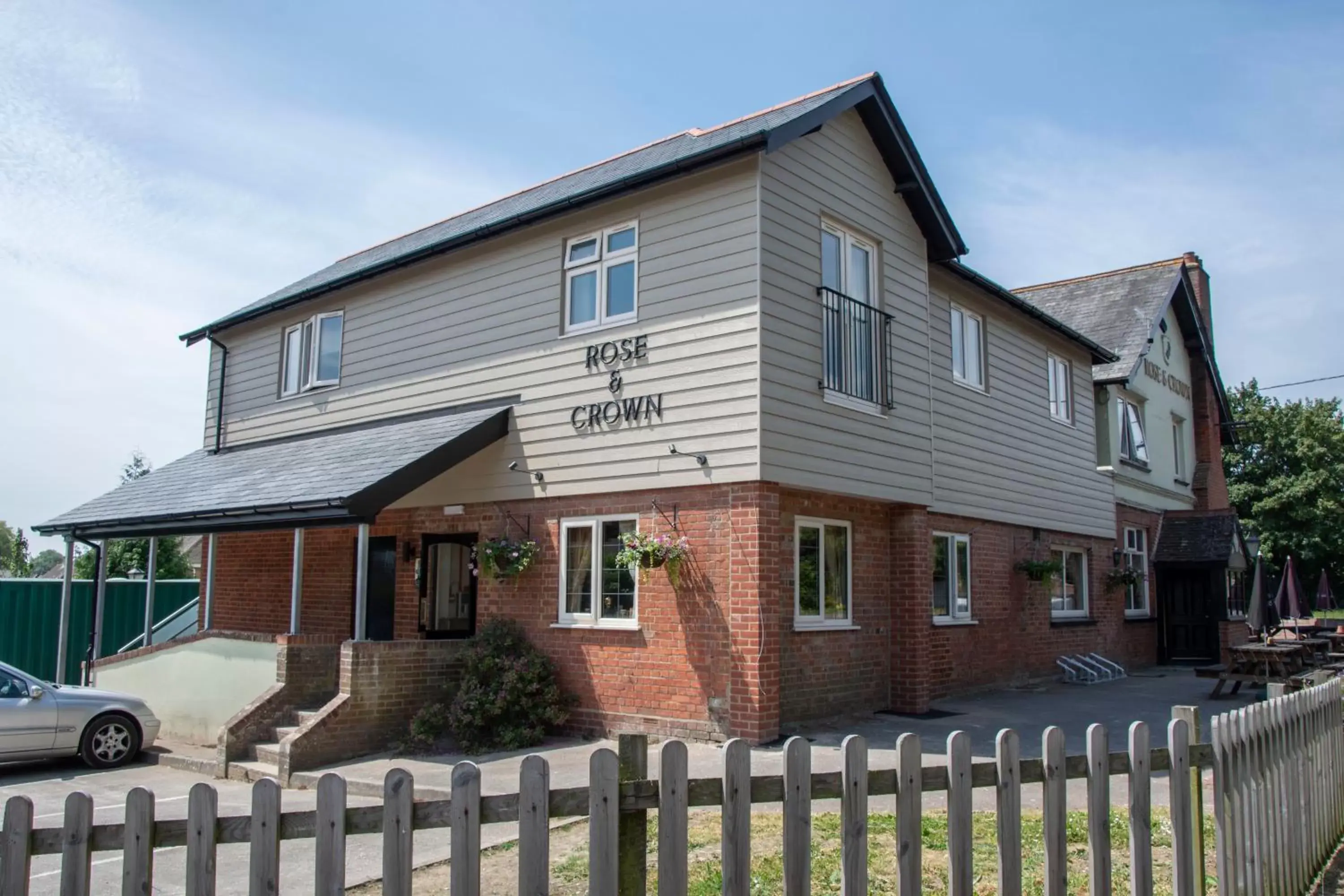 Property building, Winter in Rose and Crown