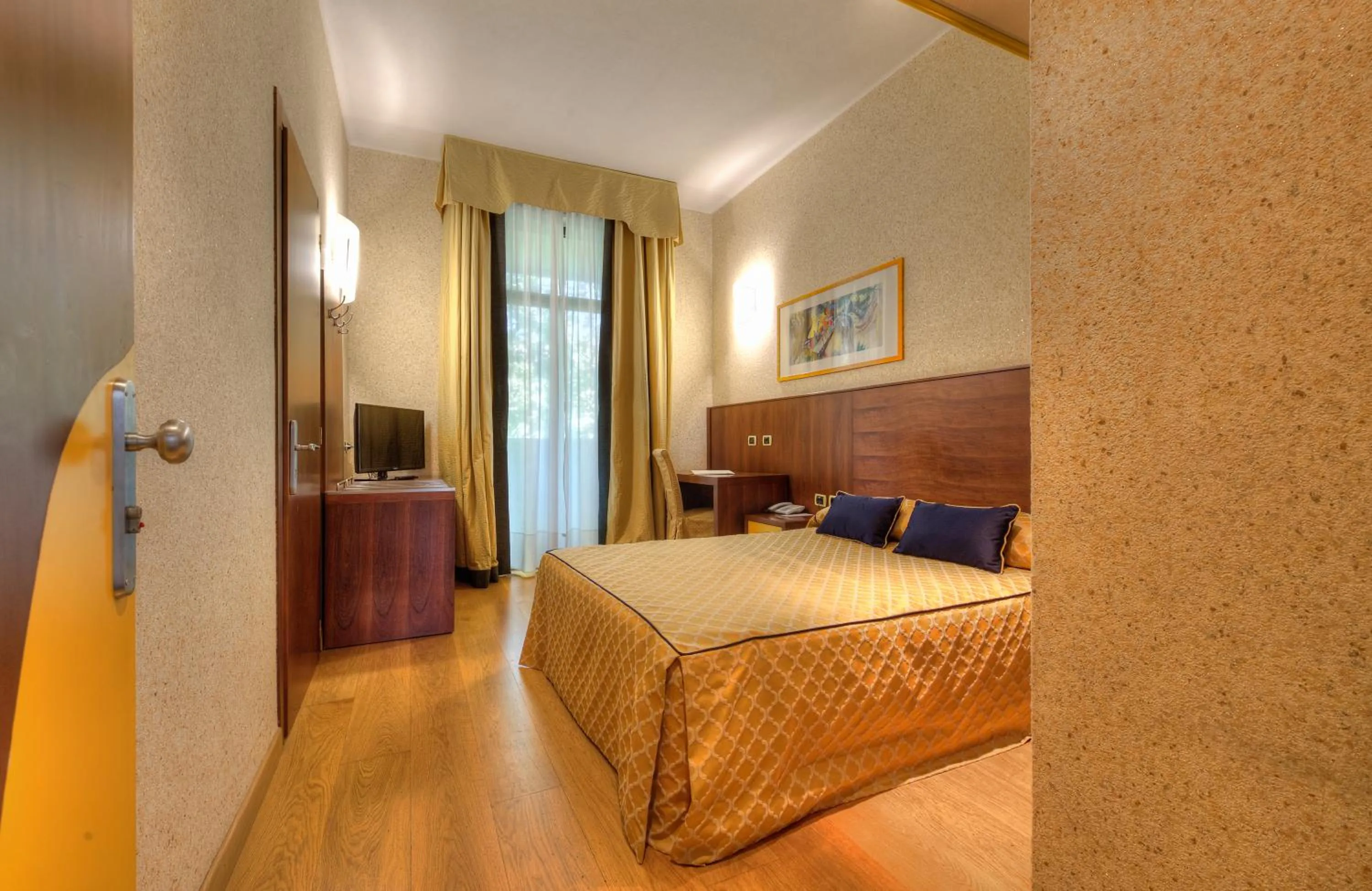 Bed in Central Park Hotel Modena