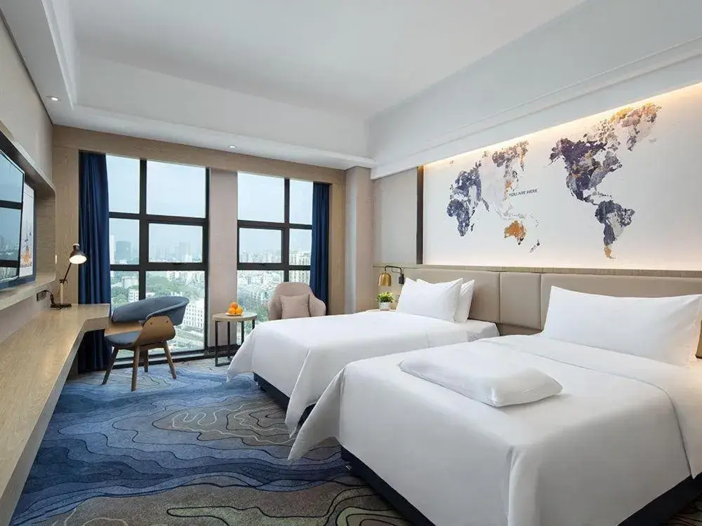 Deluxe Twin Room in Ramada by Wyndham Changsha Tianxin Deluxe Twin Room in Ramada by Wyndham Changsha Tianxin