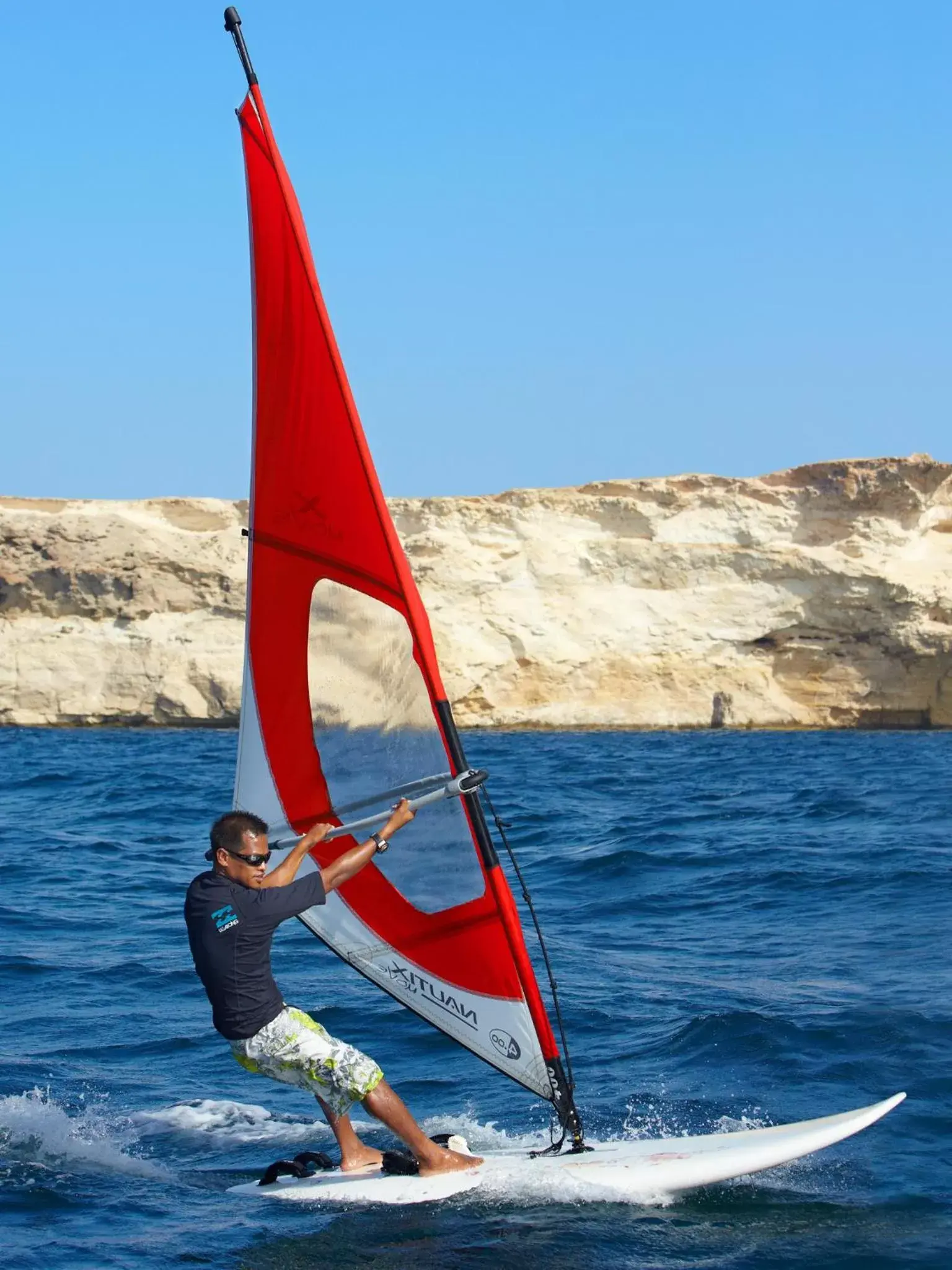 People, Windsurfing in Shangri-La Barr Al Jissah, Muscat