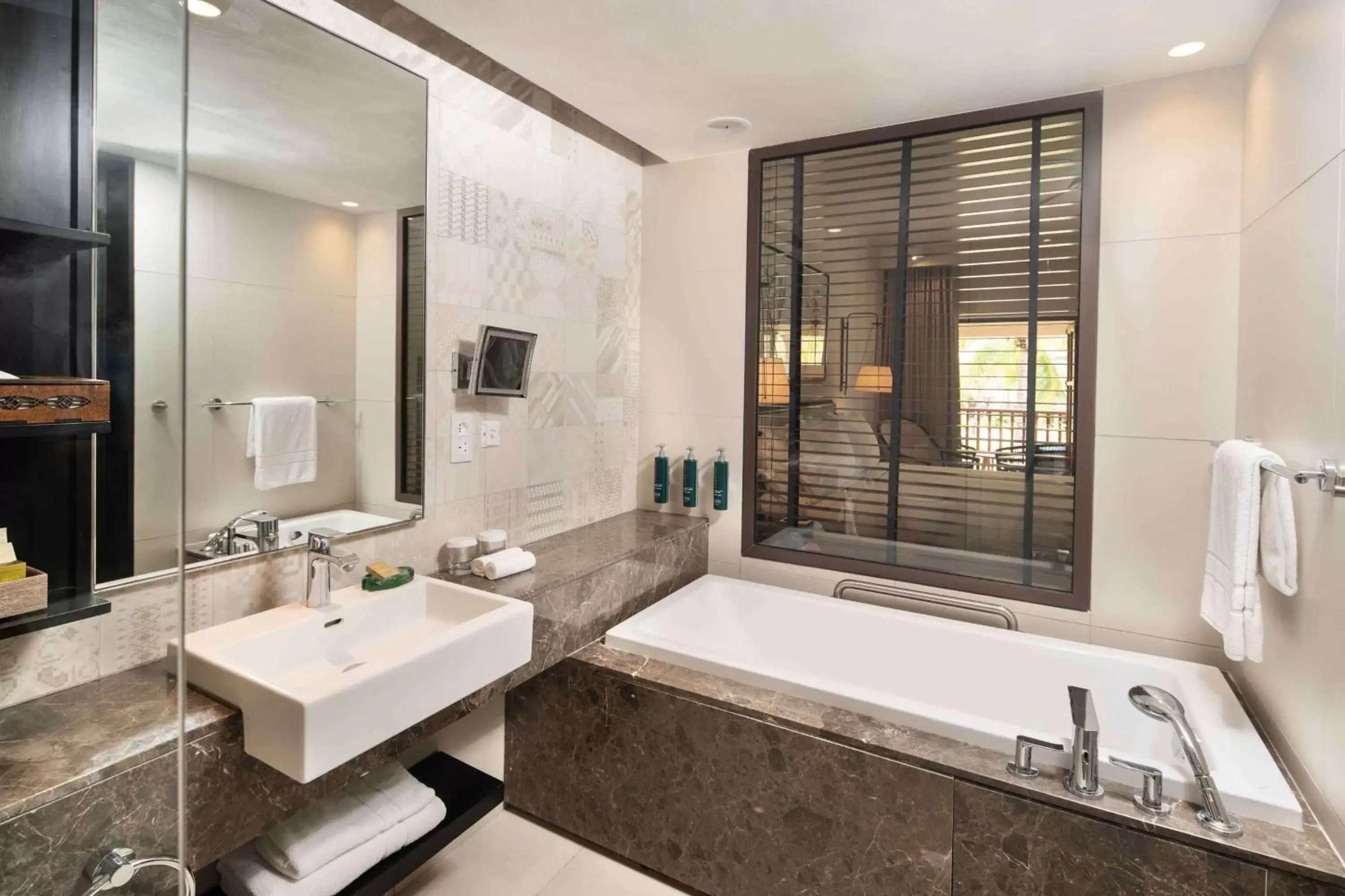 Bathroom in Hilton Mauritius Resort & Spa