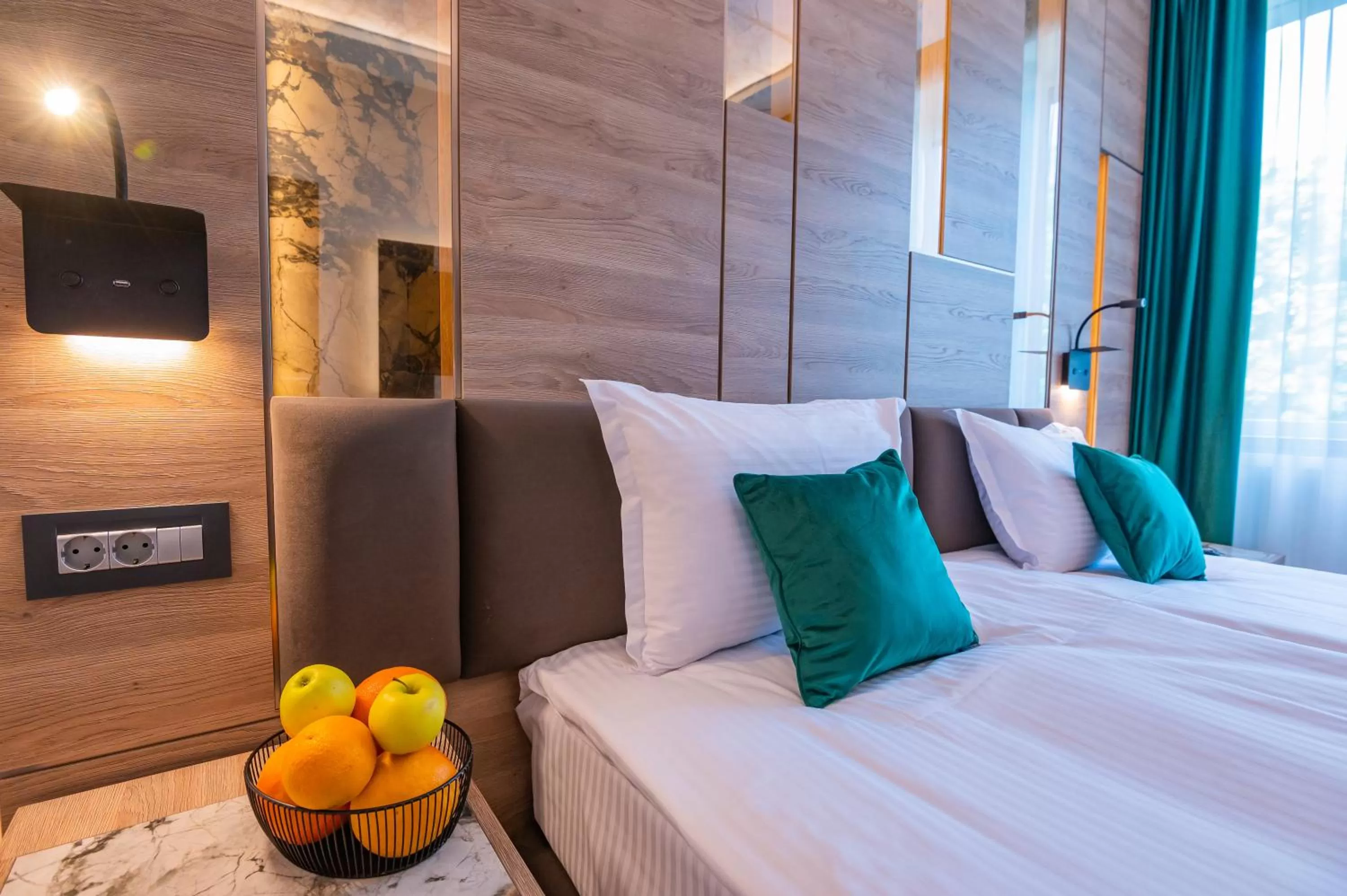 Bed in Hotel Codrişor