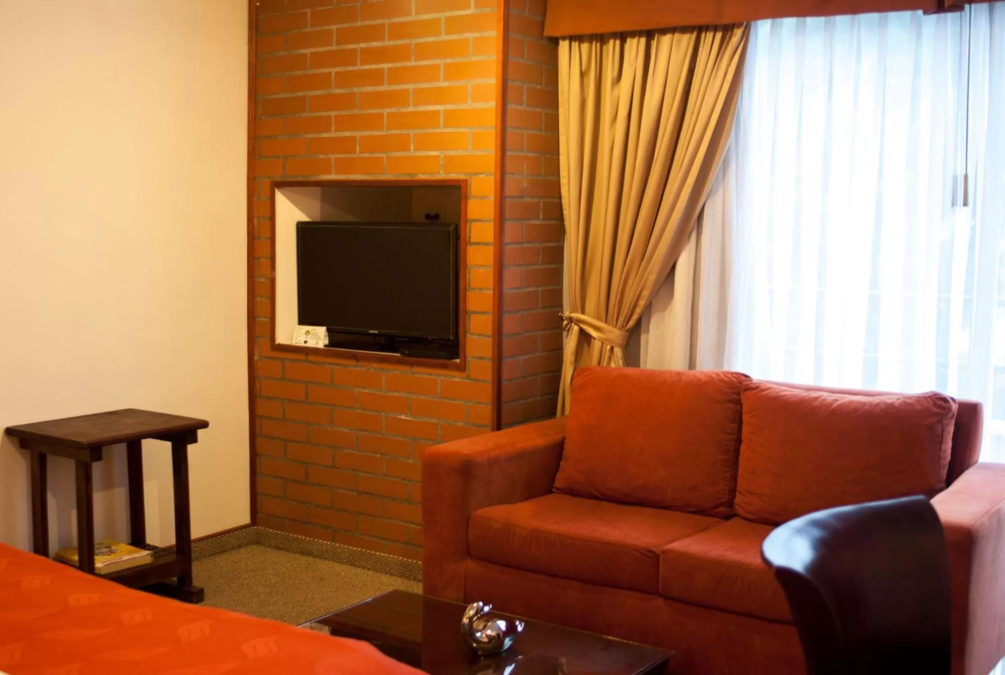 Living room in Apartaestudios Los Andes