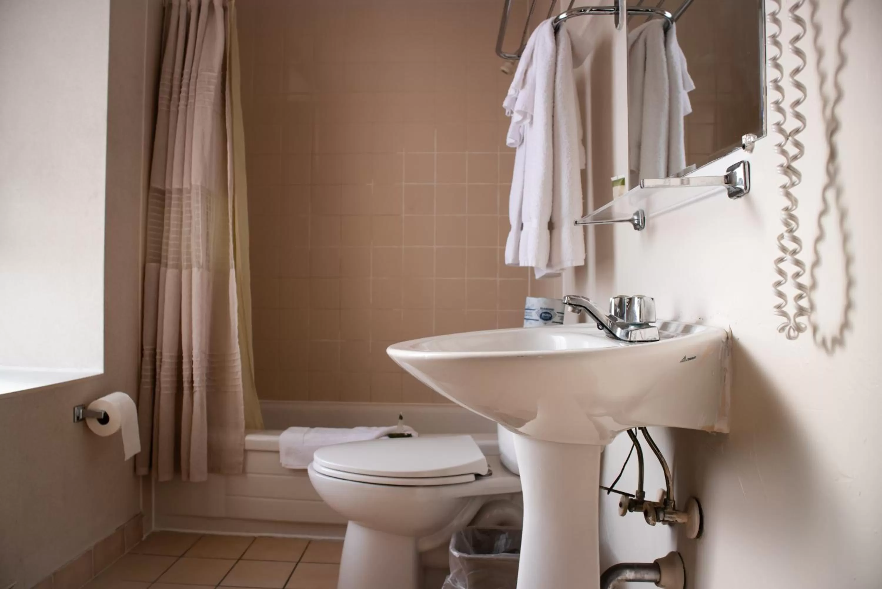 Shower in Royal Inn and Suites at Guelph