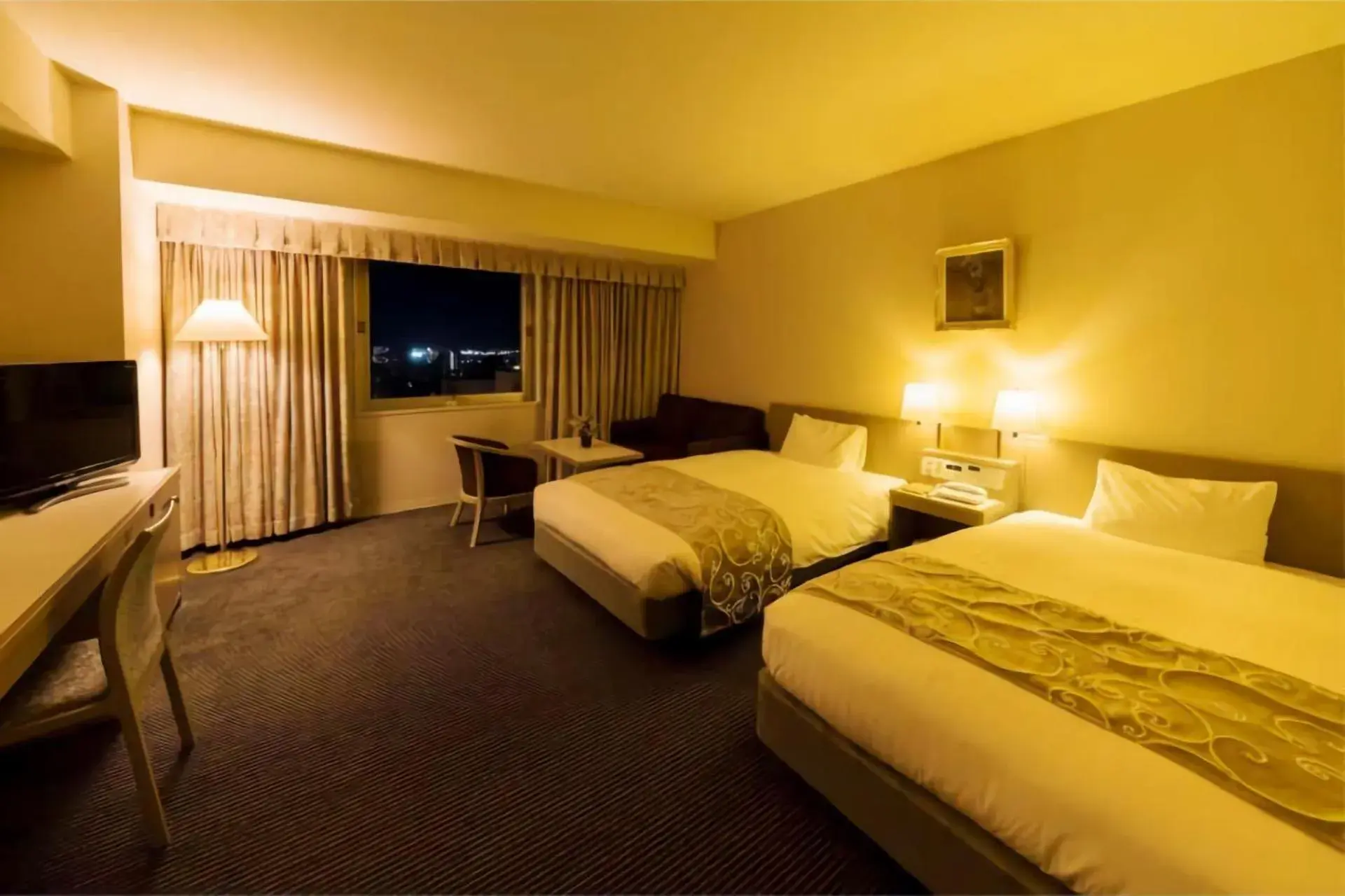 Bed in Hotel Aomori