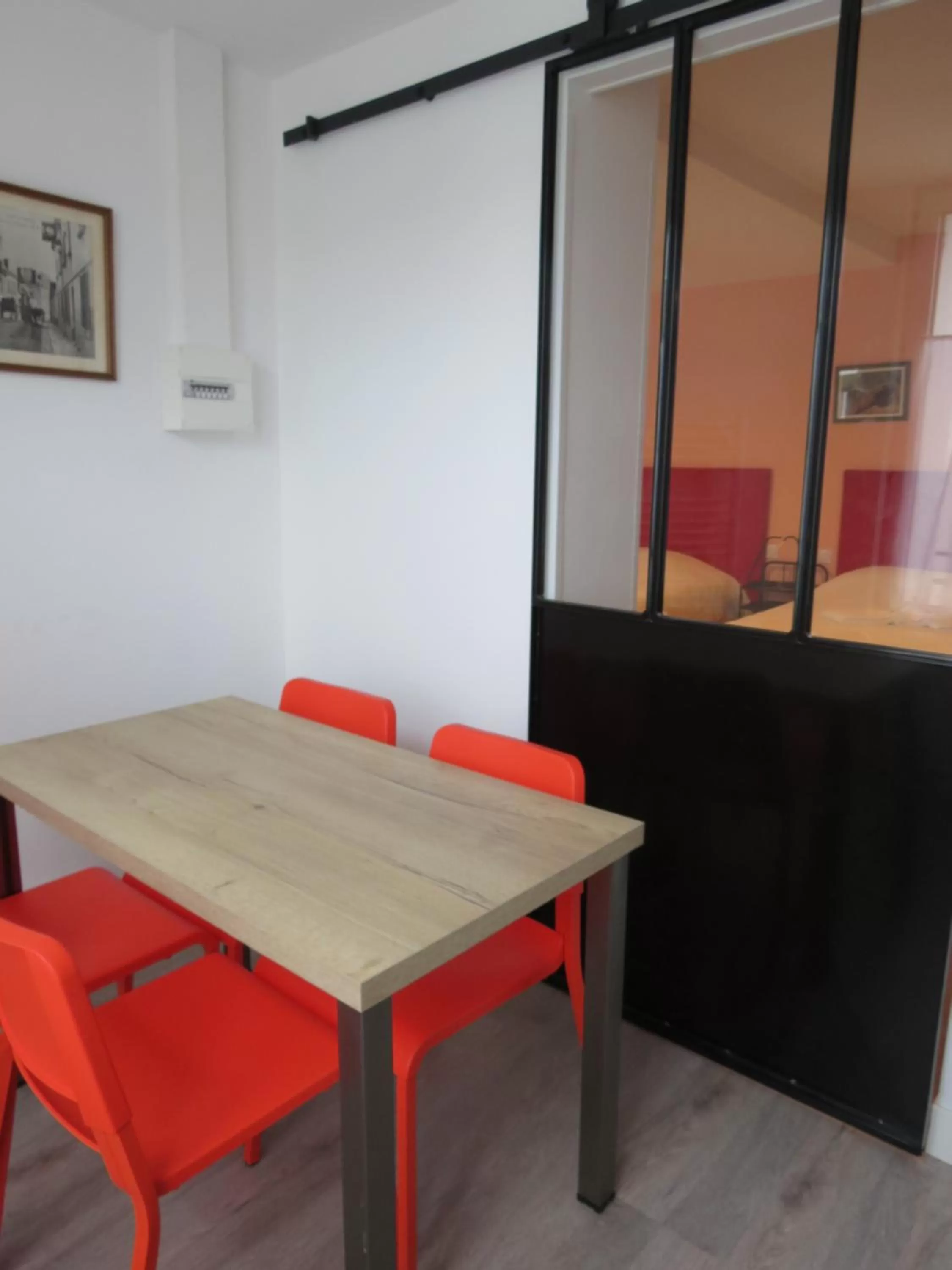 Kitchen or kitchenette in Hotel le Faisan