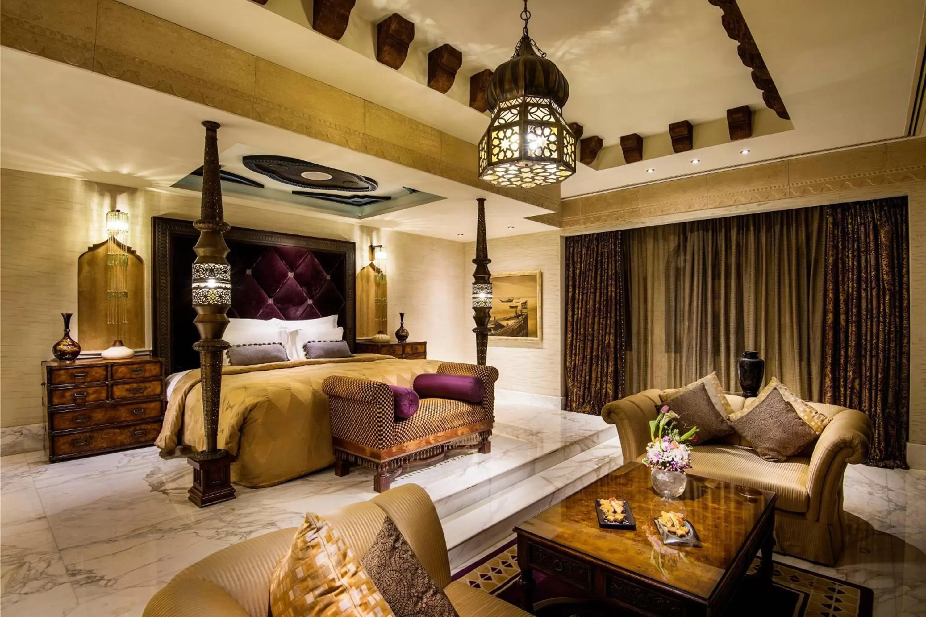 Bedroom, Seating Area in Sharq Village & Spa, a Ritz-Carlton Hotel