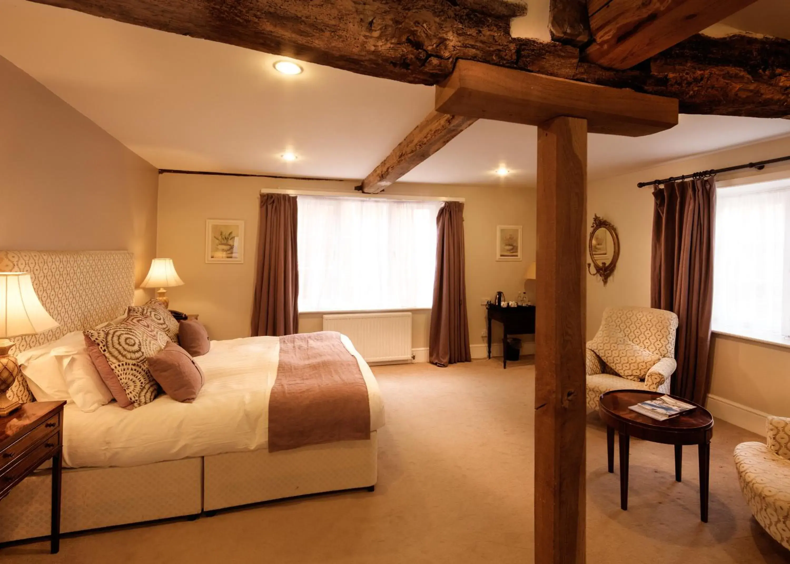 Bedroom, Bed in Hintlesham Hall Hotel