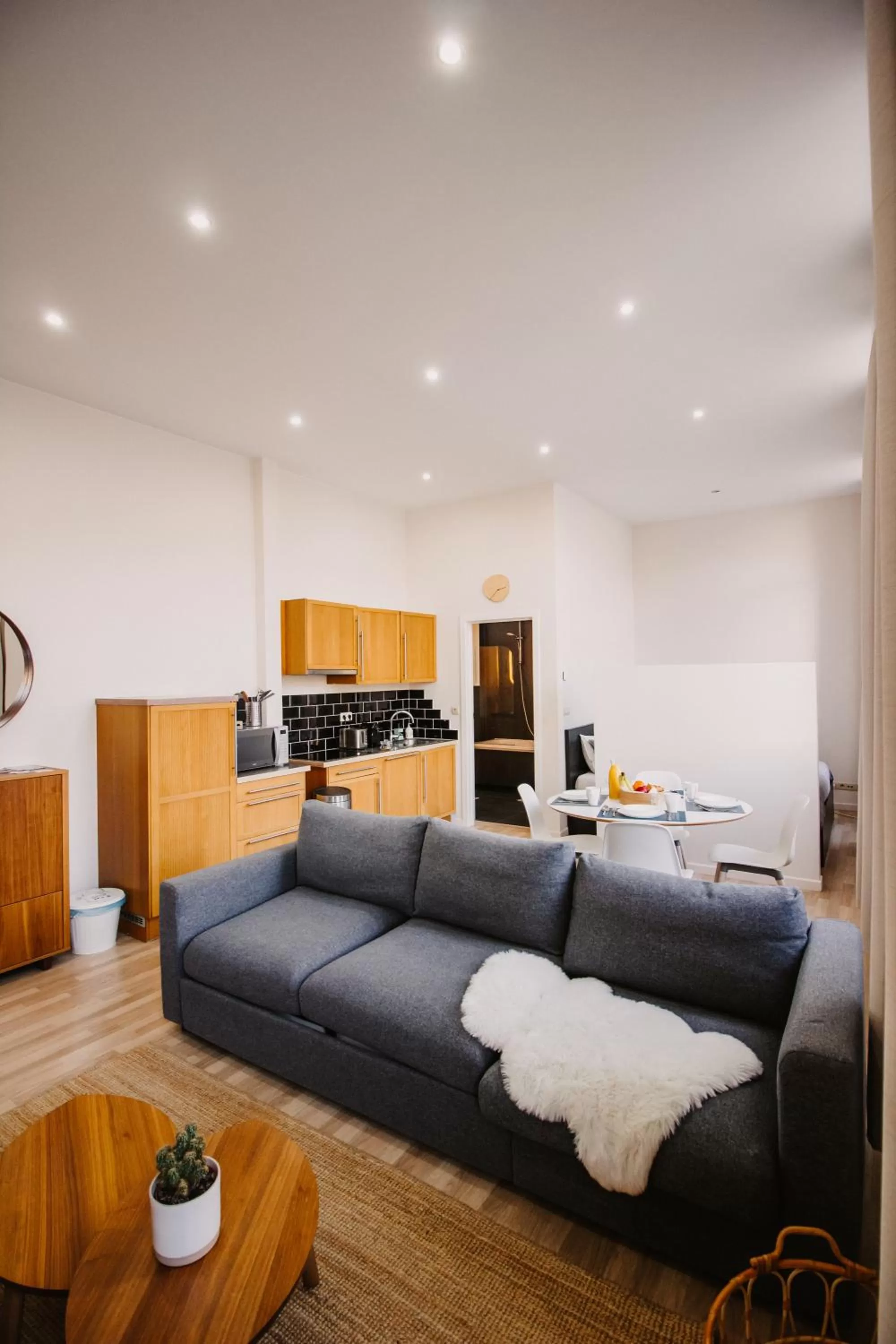 Living room, Bed in Central and Cozy in Brussels