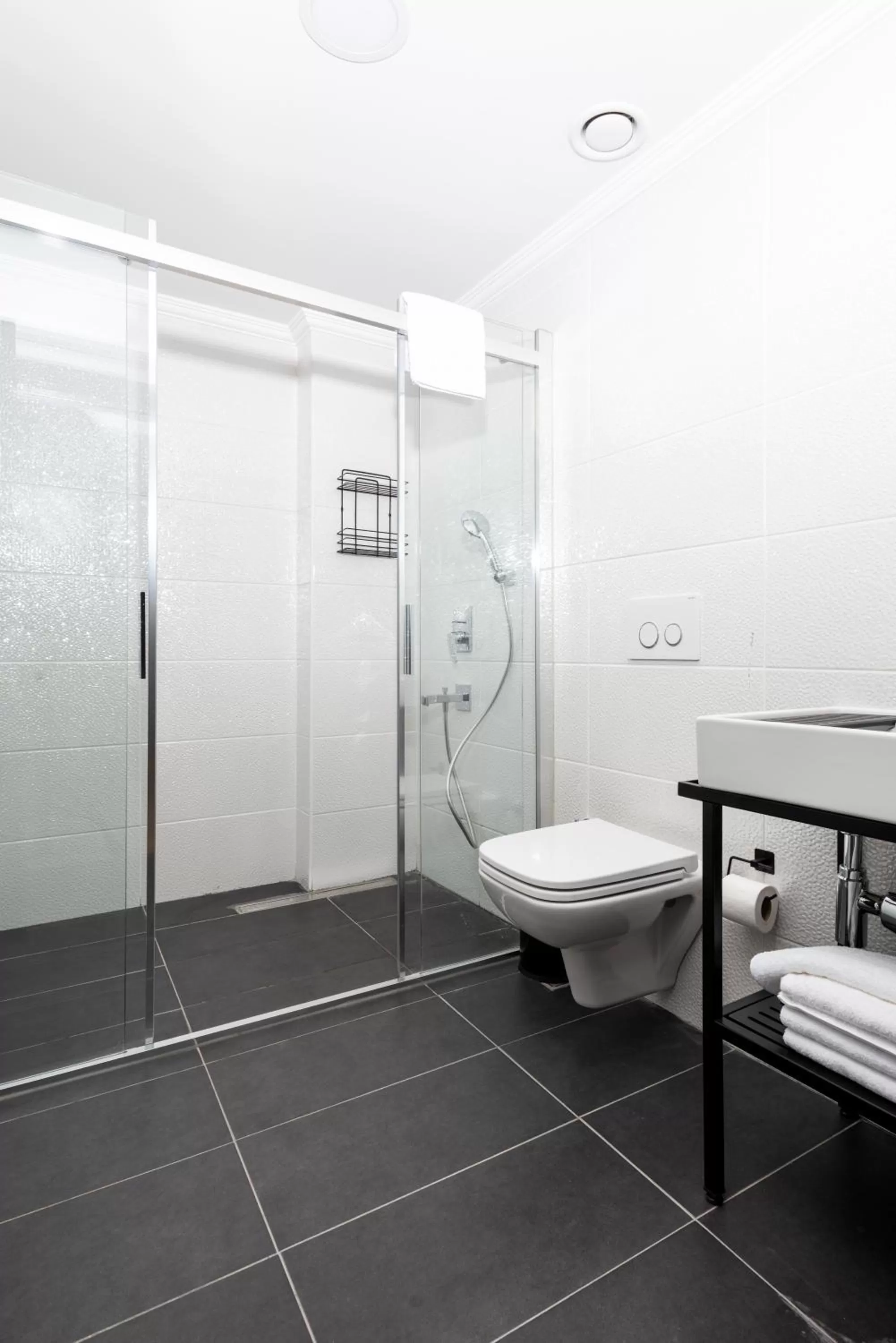 Toilet in Istanbul Old City Colorful Houses Balat PETRION Hotel