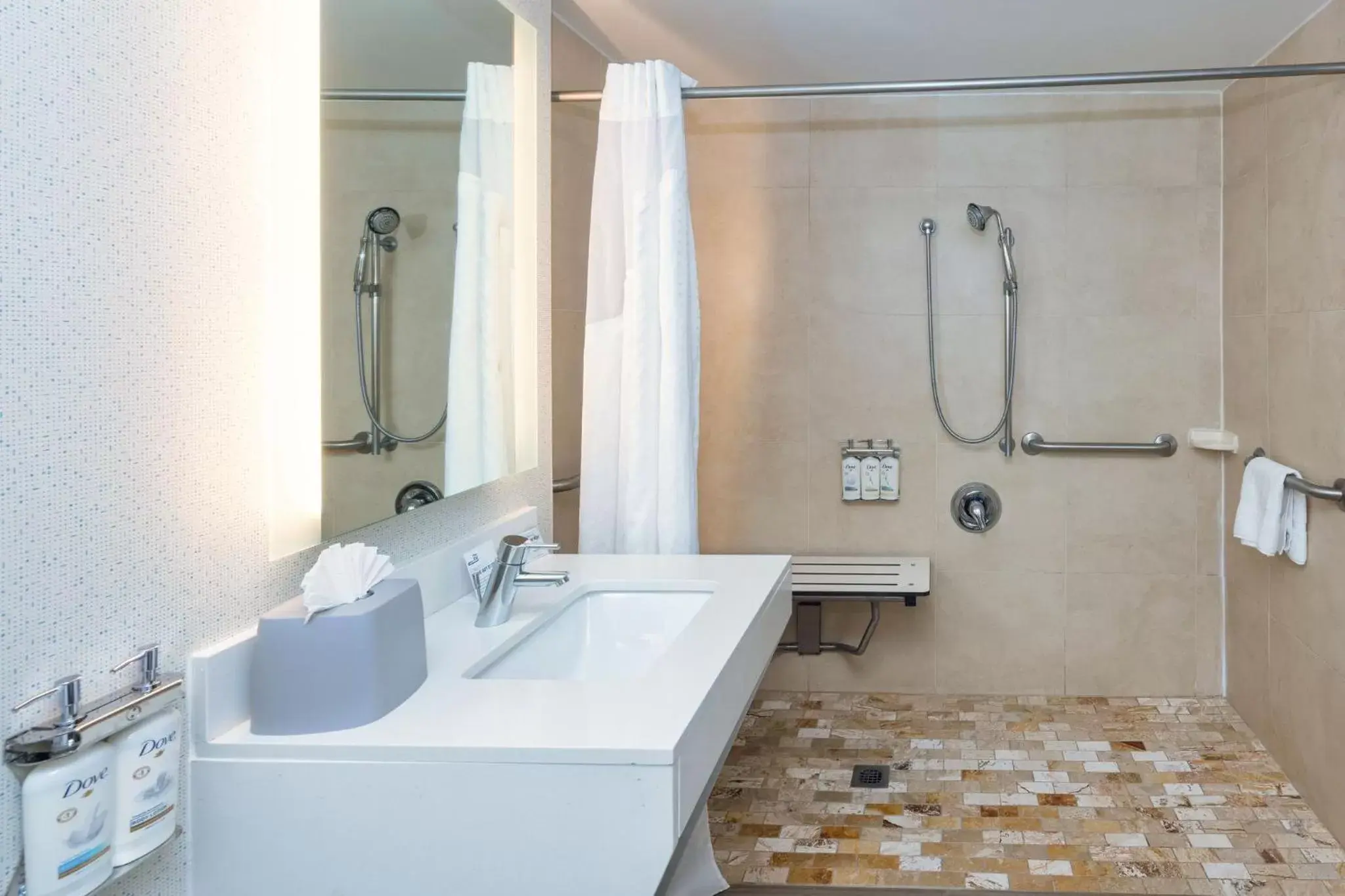 King Room - Mobility Access/Roll in Shower - Non-Smoking in Holiday Inn Express Saugus Logan Airport, an IHG hotel King Room - Mobility Access/Roll in Shower - Non-Smoking in Holiday Inn Express Saugus Logan Airport, an IHG hotel