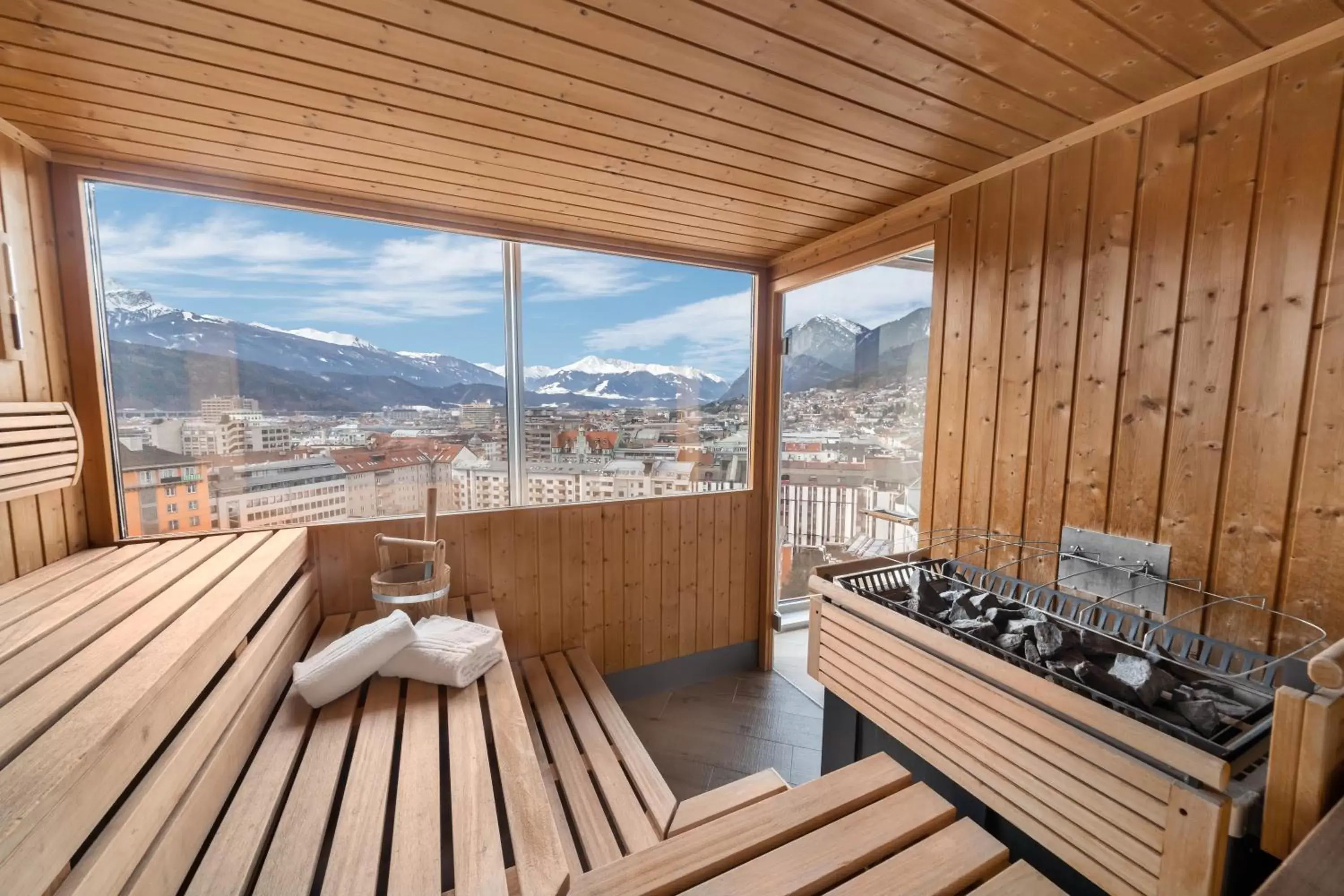 Sauna in aDLERS Hotel Innsbruck