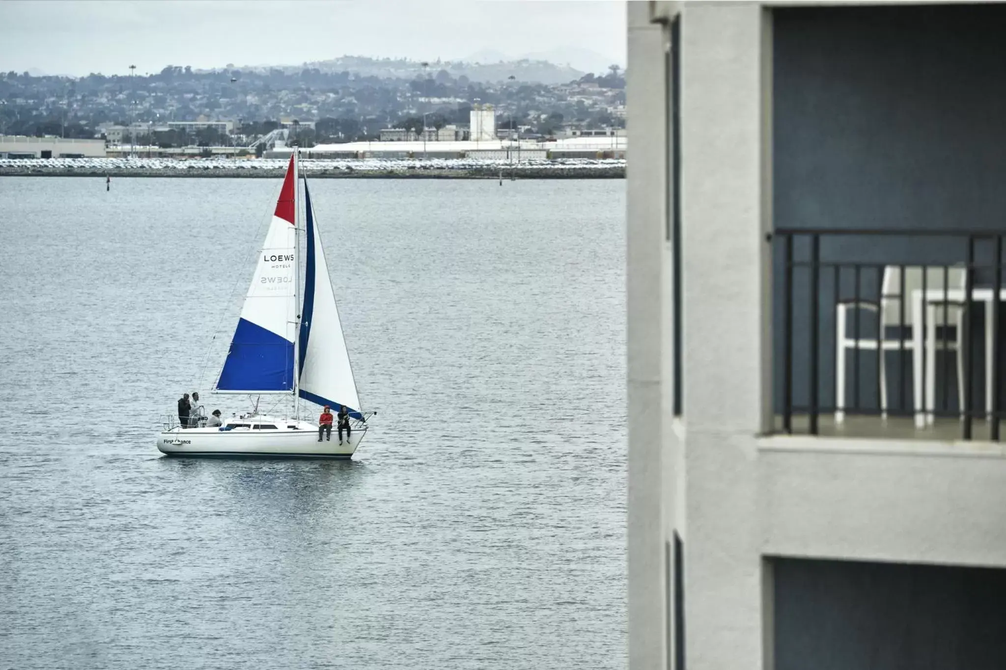 Decorative detail, Windsurfing in Loews Coronado Bay Resort