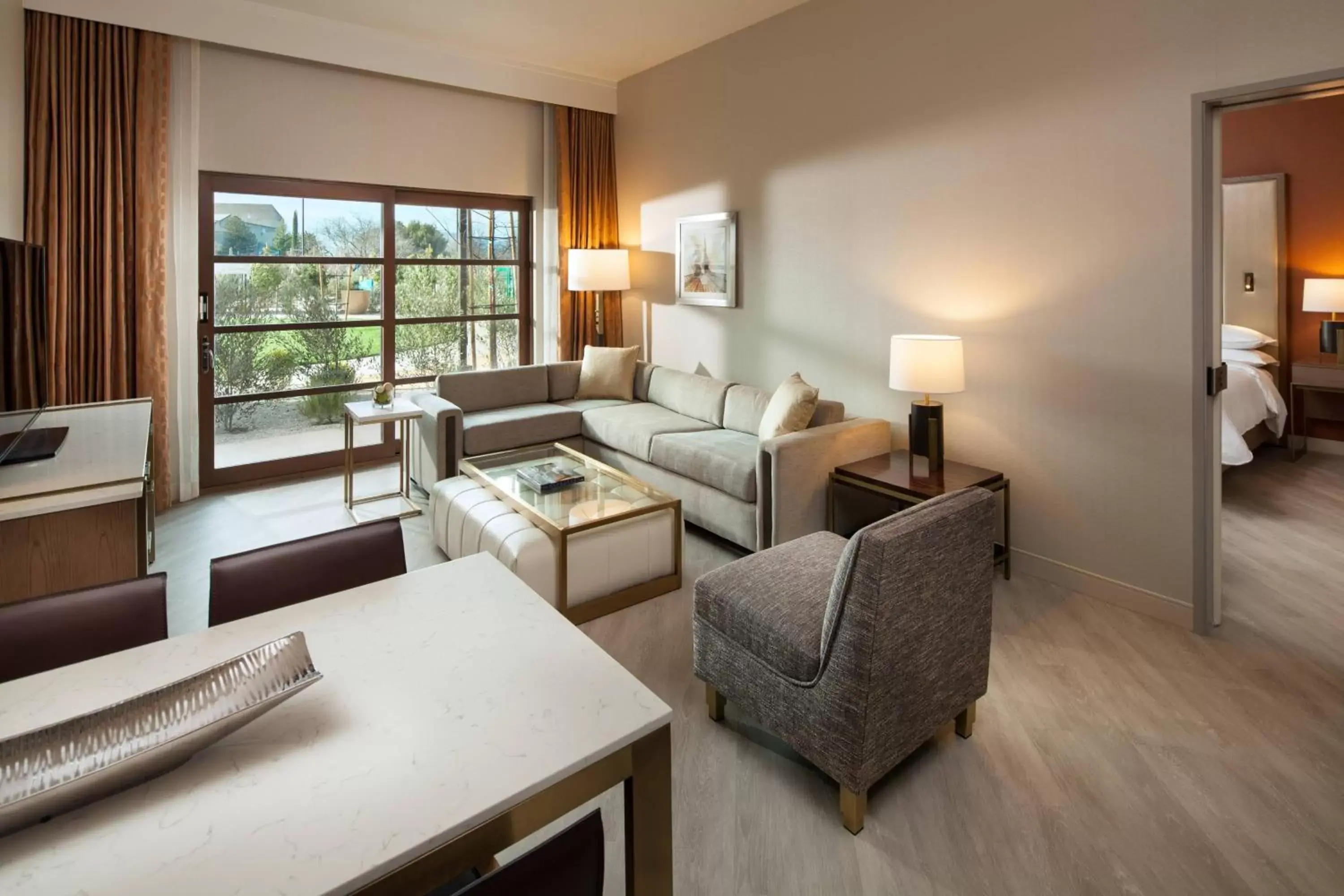 Photo of the whole room, Seating Area in Sheraton Redding Hotel at the Sundial Bridge