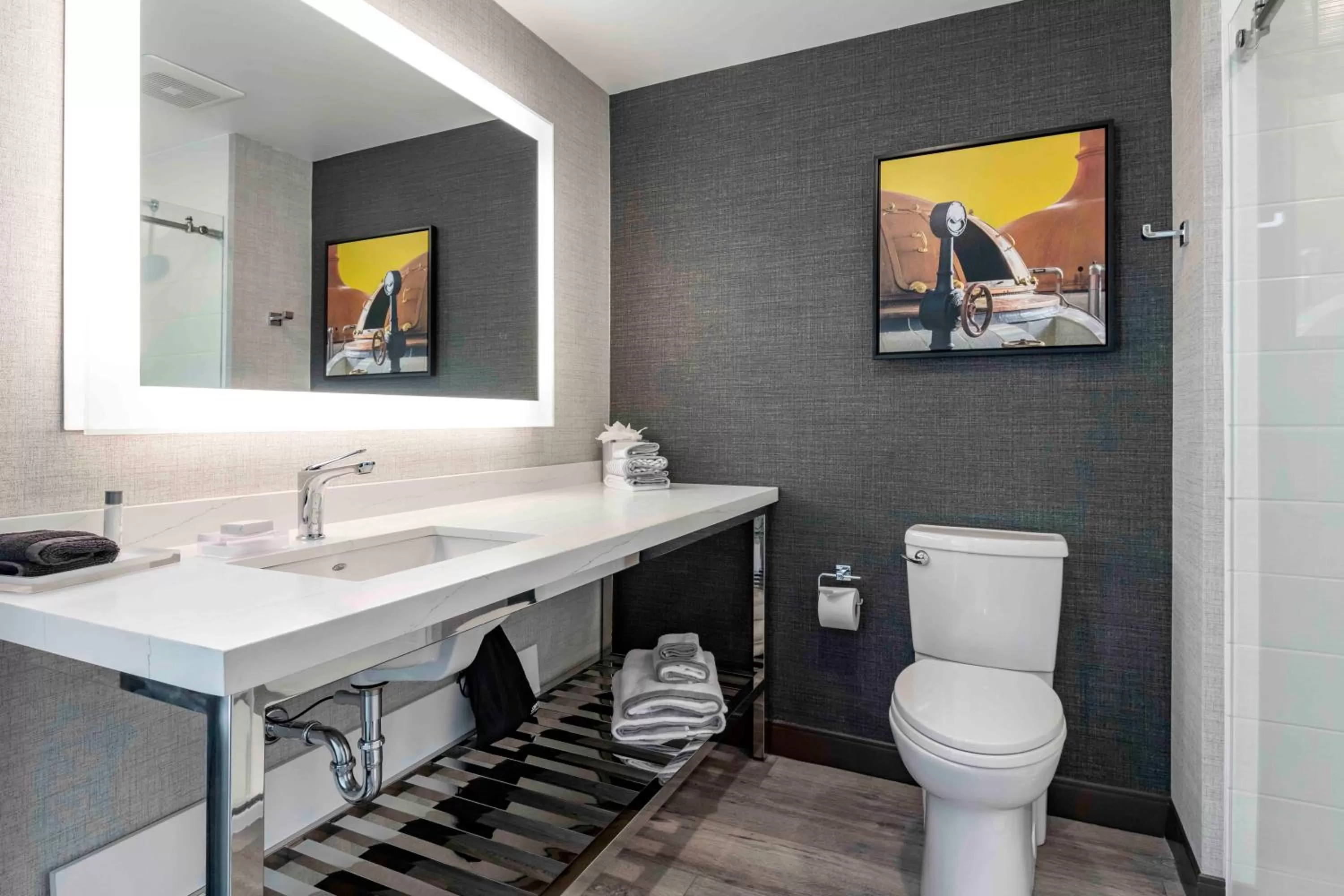 Toilet in Cambria Hotel Portland Downtown Old Port