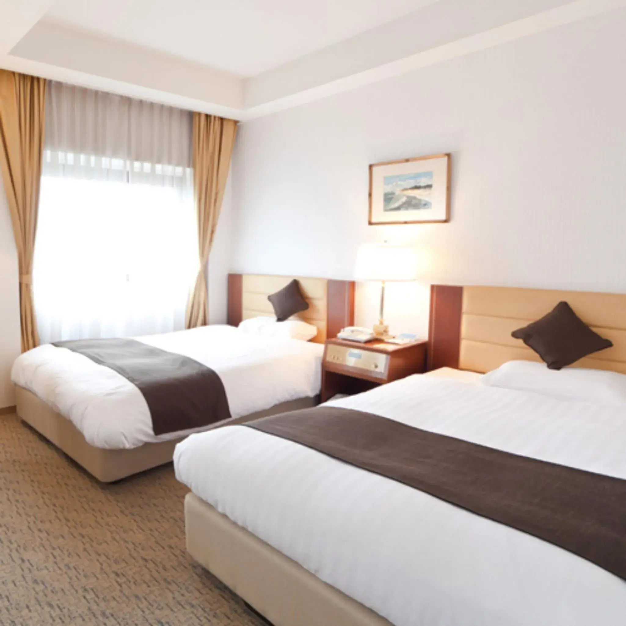 Bed in Hotel Grand Terrace Toyama