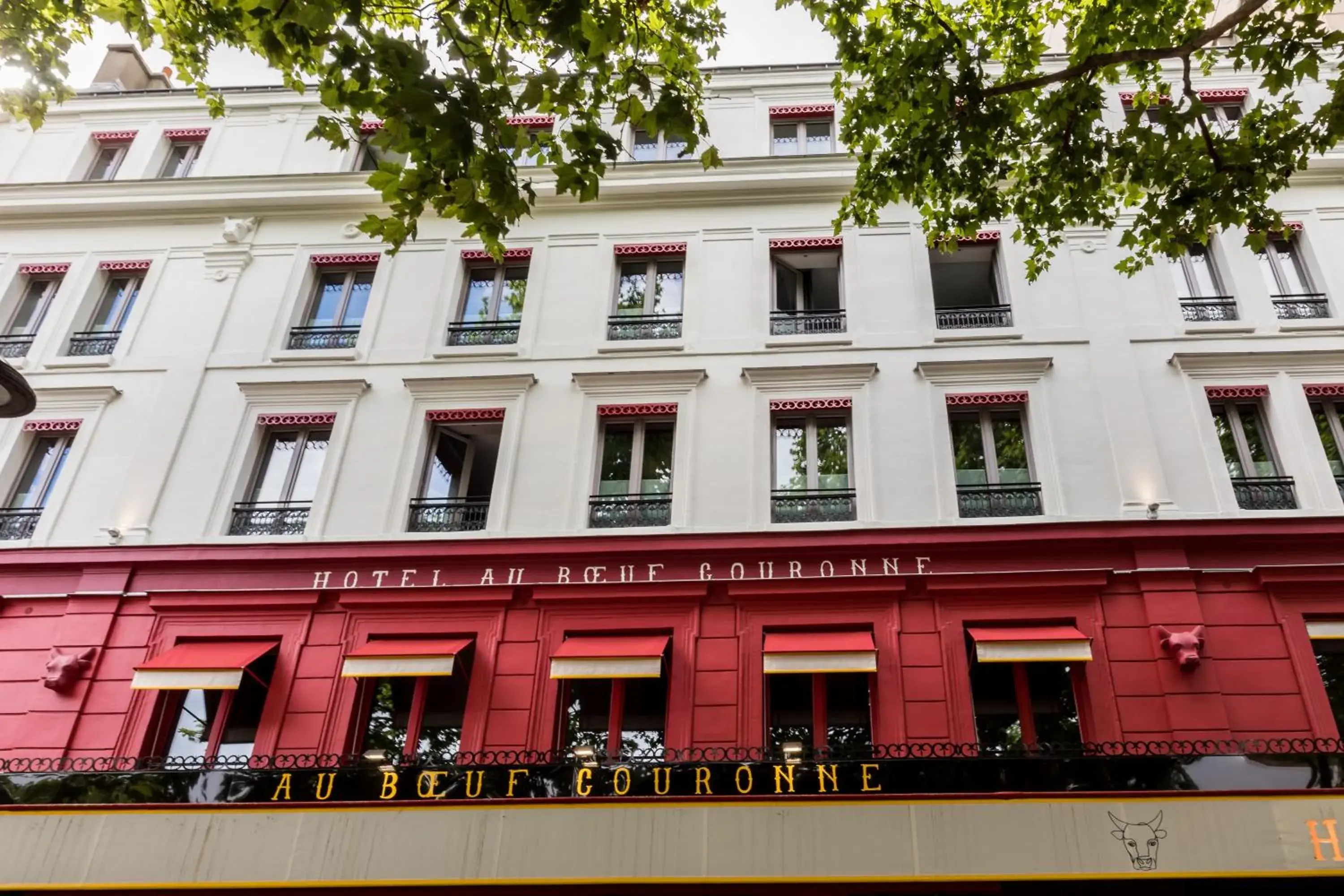 Property Building in Hotel Restaurant Au Boeuf Couronné