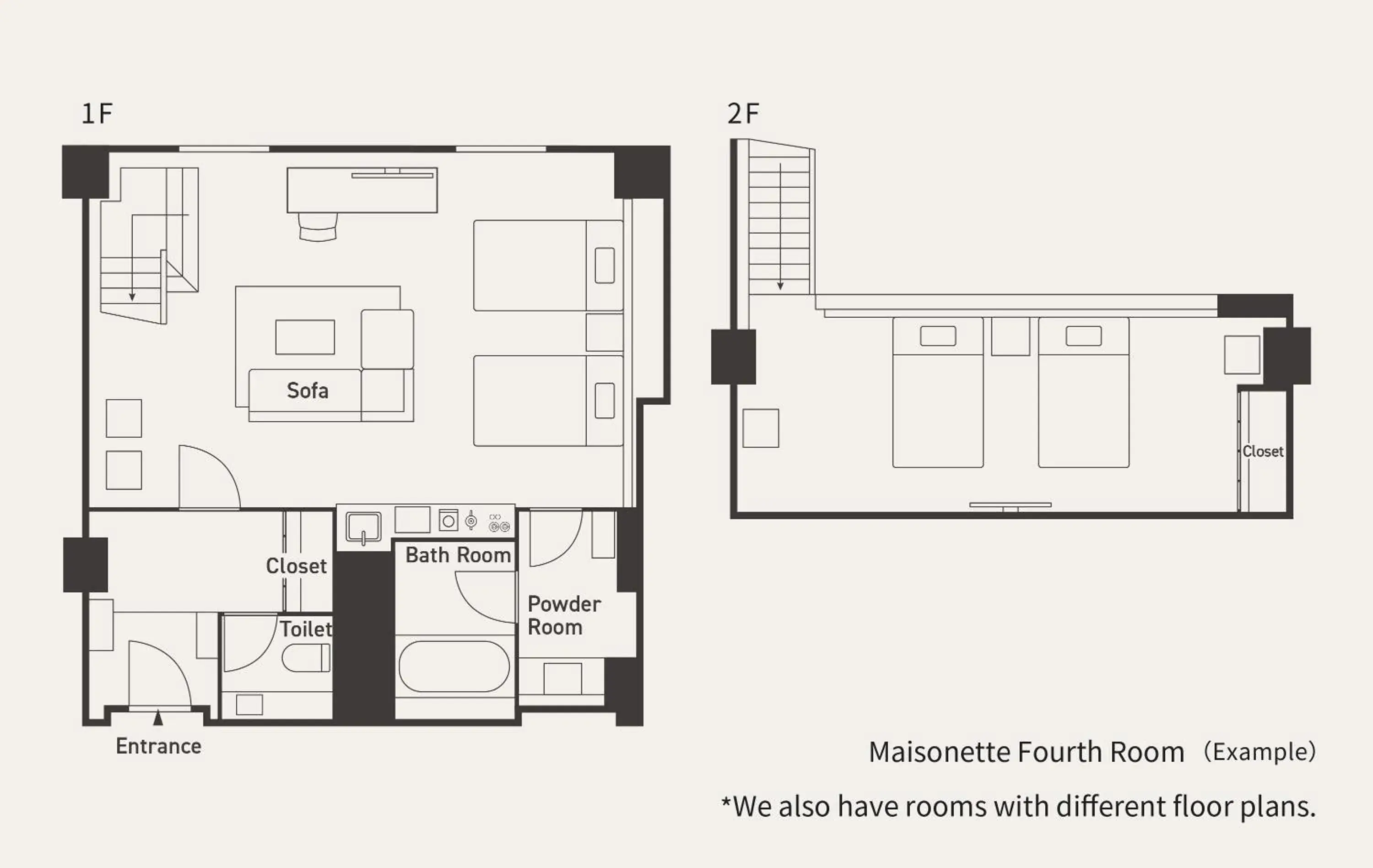 Floor Plan in Asahidake Onsen Hotel Bear Monte