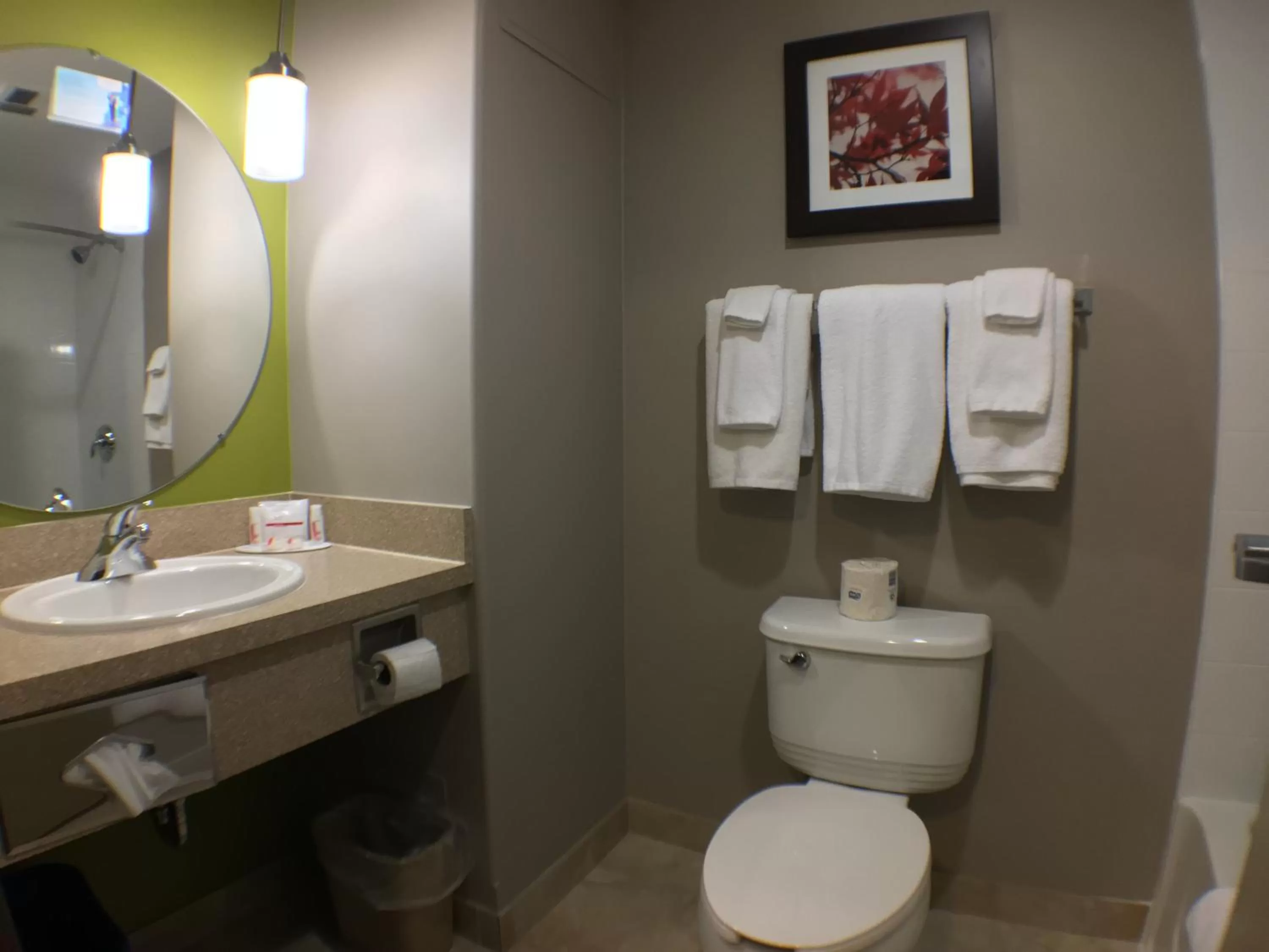 Bathroom in Super 8 by Wyndham Kapuskasing