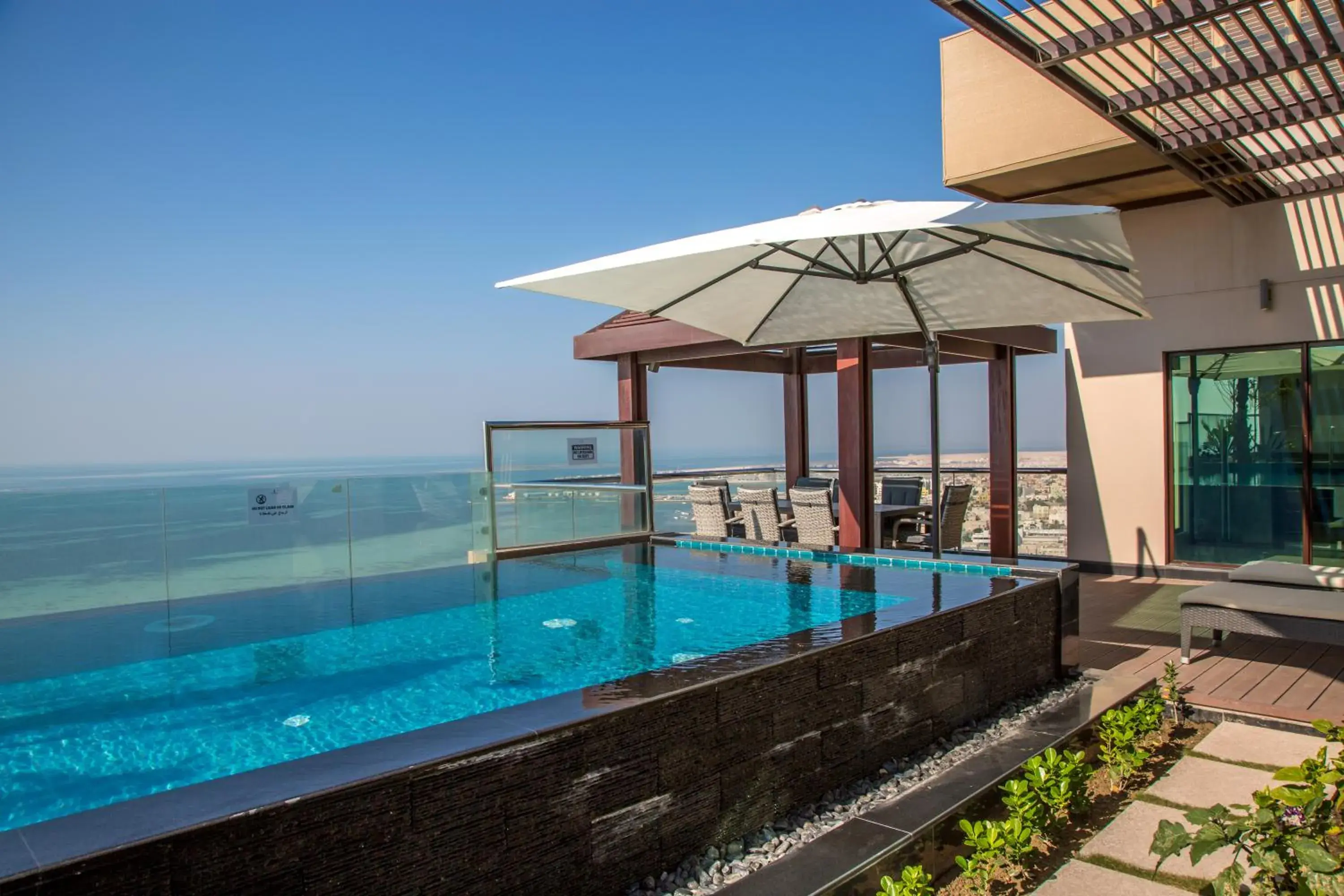 Balcony/Terrace, Swimming Pool in Lagoona Beach Luxury Resort And Spa