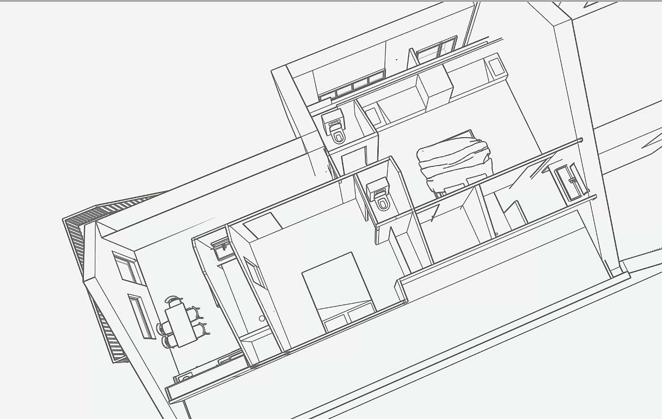 Floor plan in Fleurs de lin