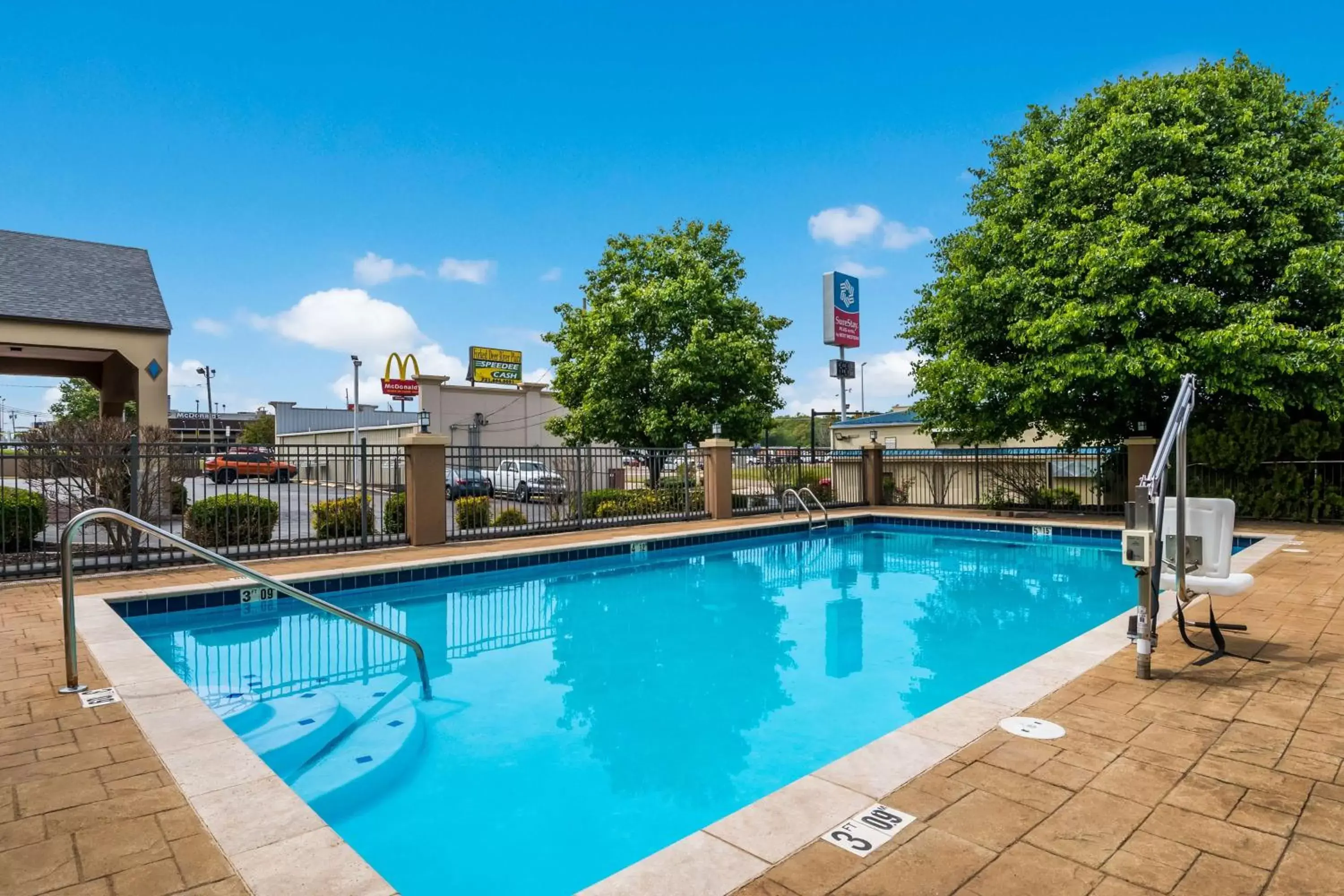 Pool view, Swimming Pool in SureStay Plus Hotel by Best Western Jackson